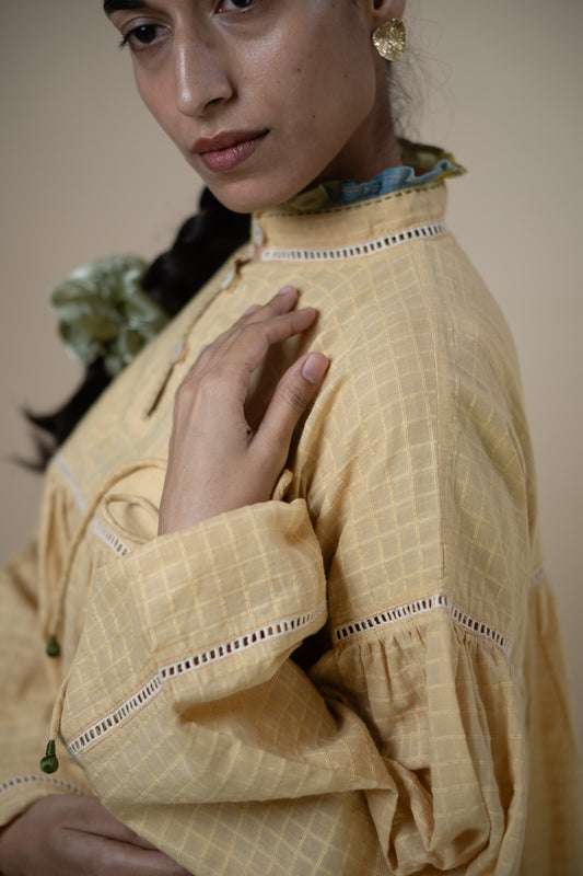 Meadows Gathered Short Dress