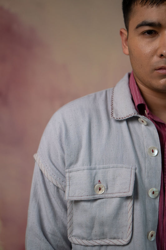 Phosphene Unisex Bomber - Grey