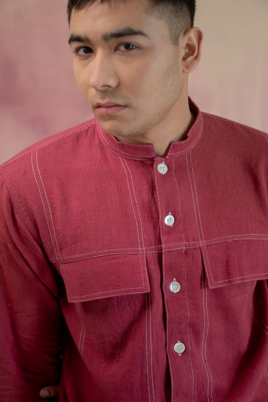 Phosphene Panelled Shirt