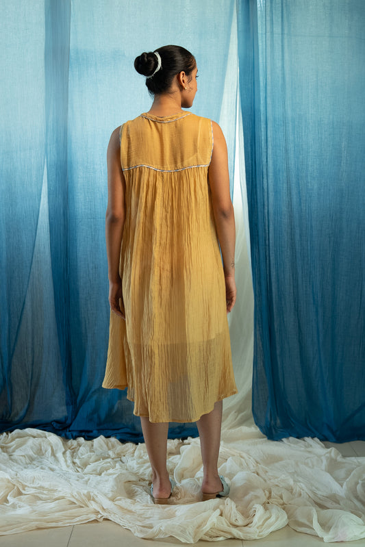 AY Chanderi Gathered Dress