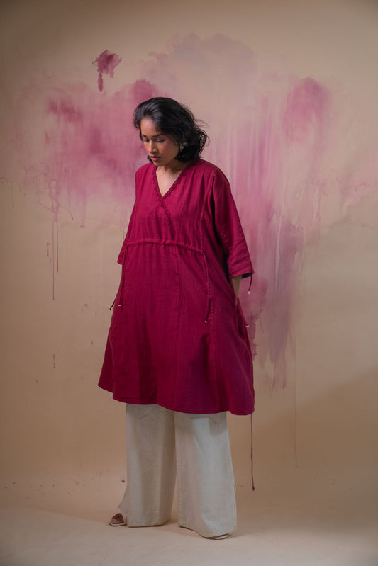 Phosphene Ruched Dress & Kora Pants Set