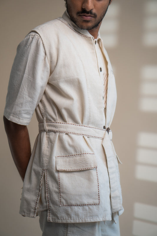 Dawning Unisex Vest & Pleated Pants Set