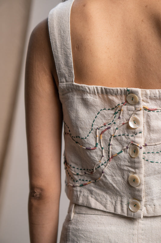 Rewind Reversible Blouse & Kora Straight Pants