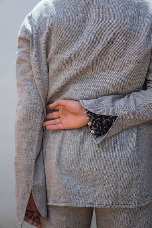 Sonder Unisex Rounded Hem Jacket & Deep Pleated Pants