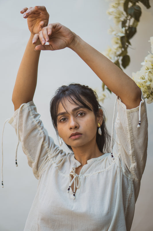 Sonder Ruched Blouse & Layered Skirt