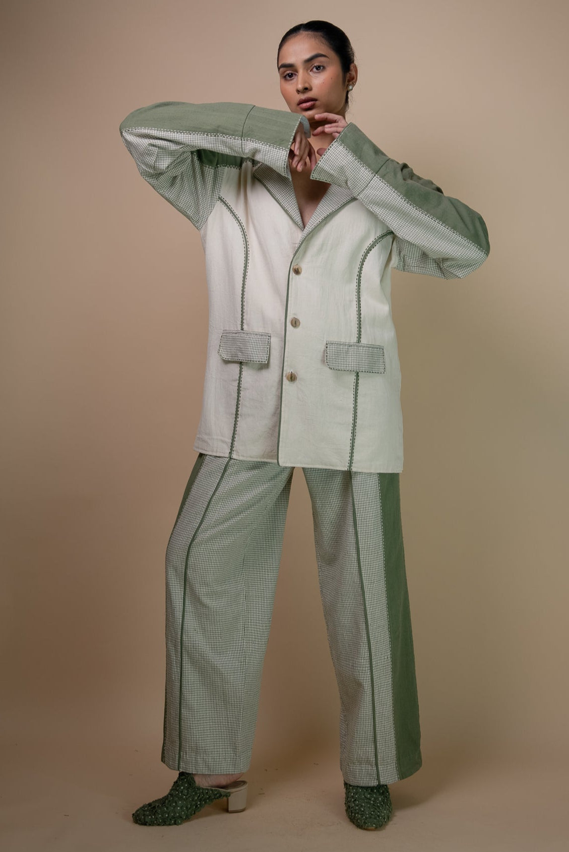 Meadows Unisex Colour Blocked Blazer