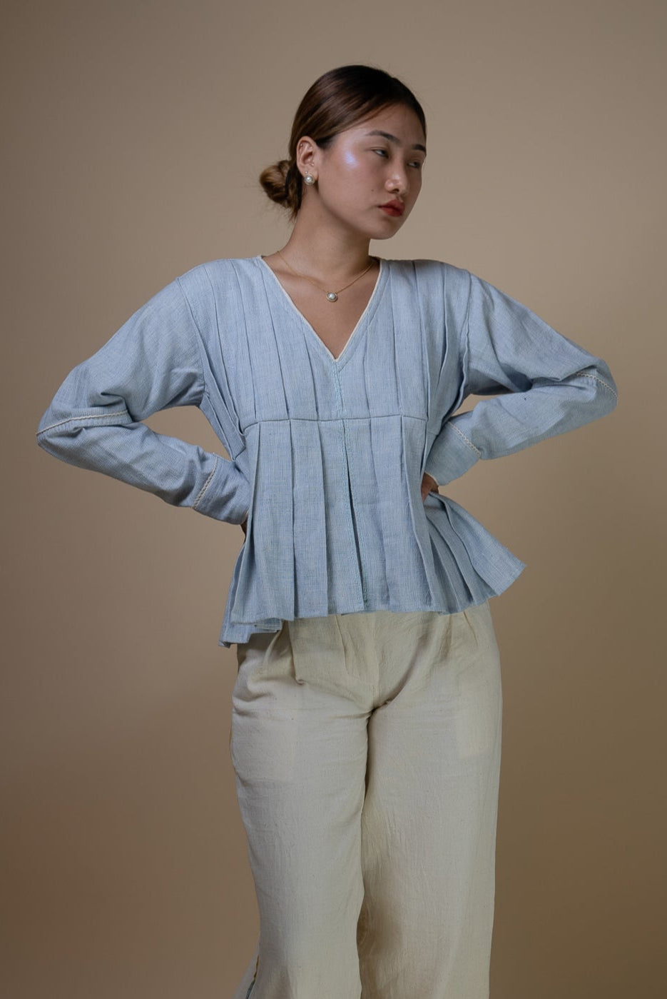 Meadows Pleated Blouse