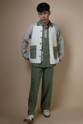 Meadows Unisex Colour Blocked Shirt Jacket