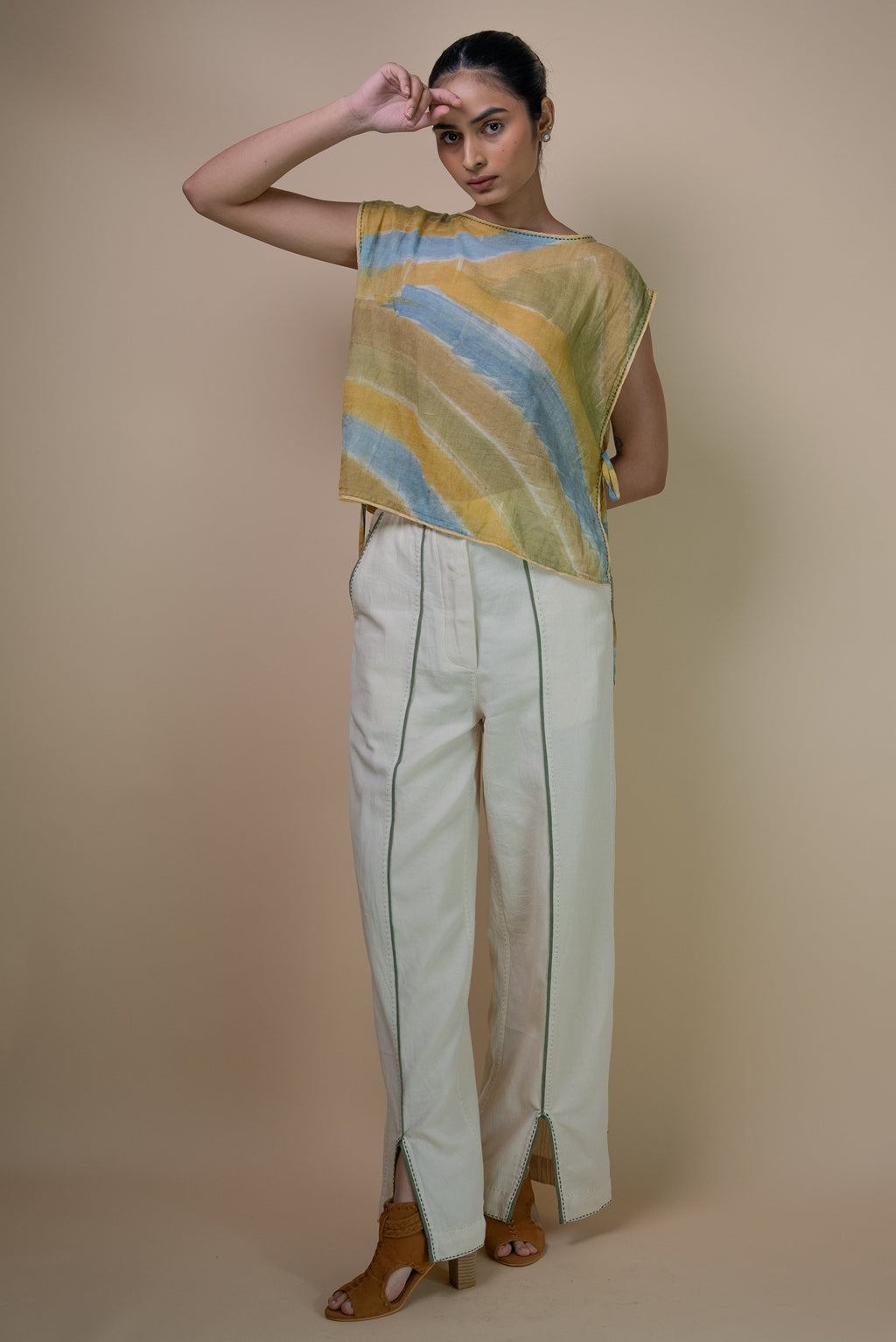 Meadows Handpainted Cropped Bib
