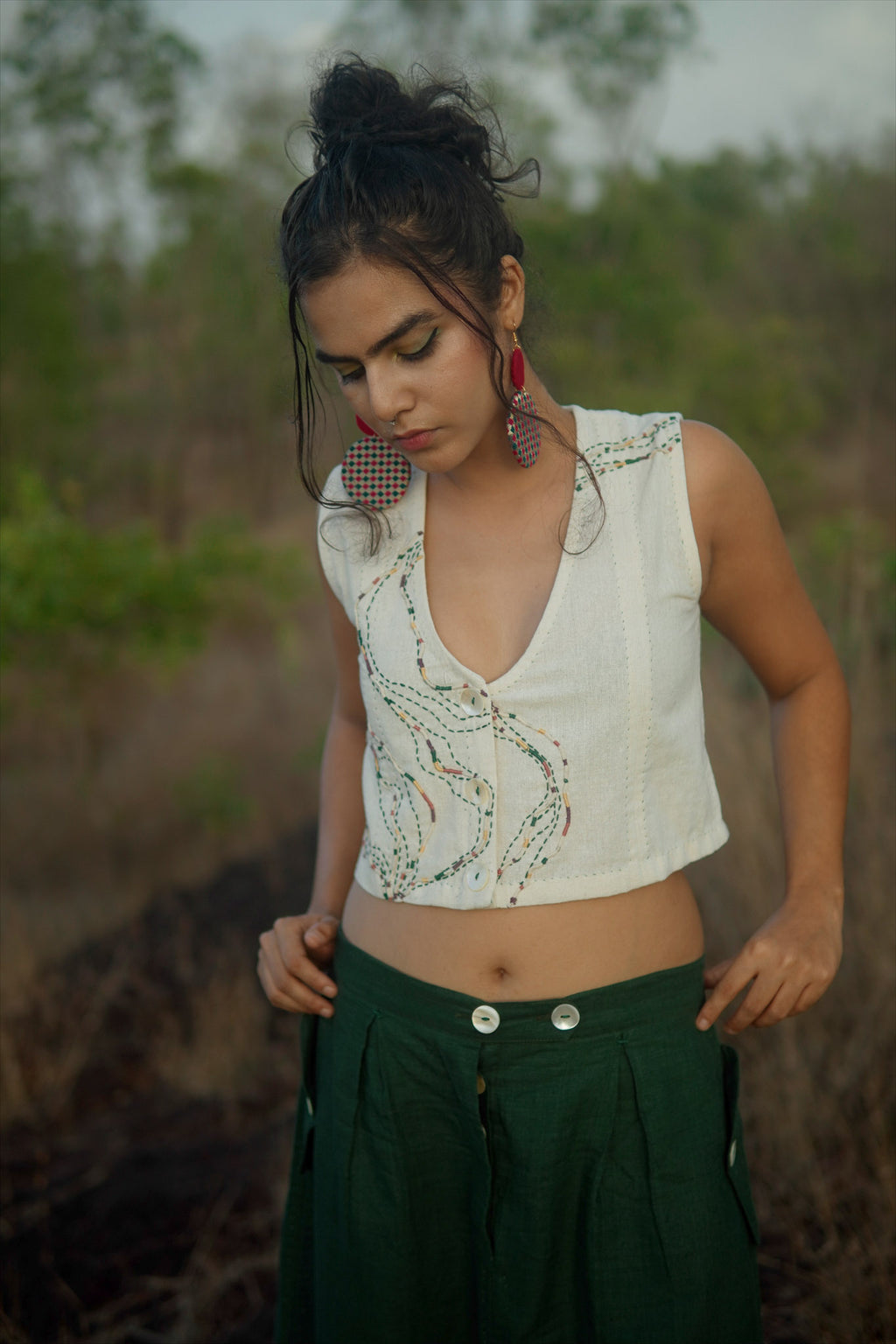 Rewind Cropped Blouse