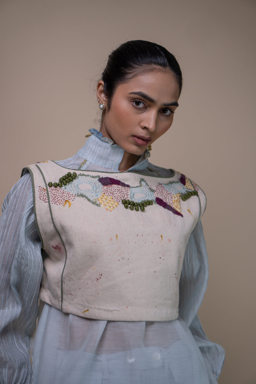 Meadows Reversible Tie-Up Blouse