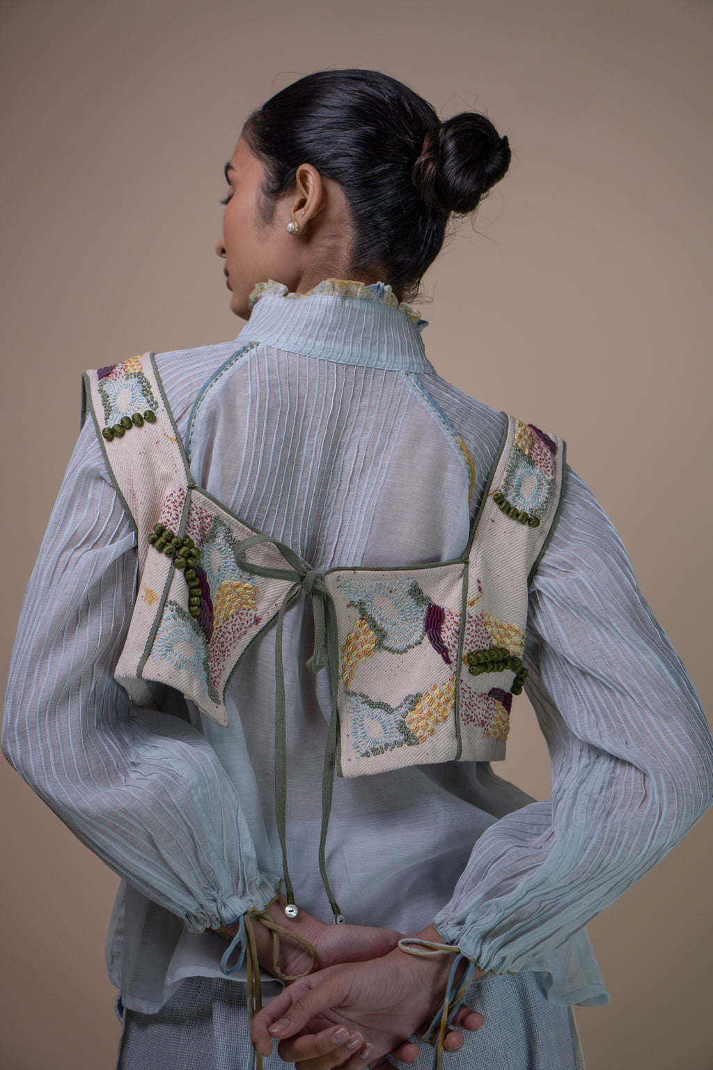 Meadows Reversible Tie-Up Blouse
