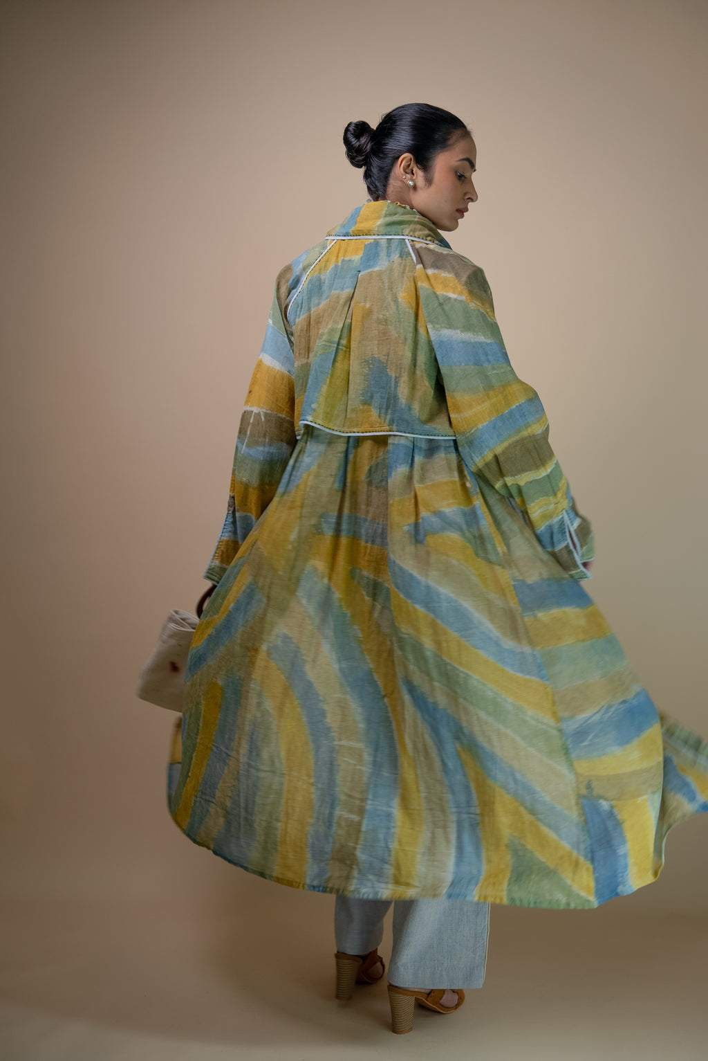 Meadows Unisex Hand Painted Trench