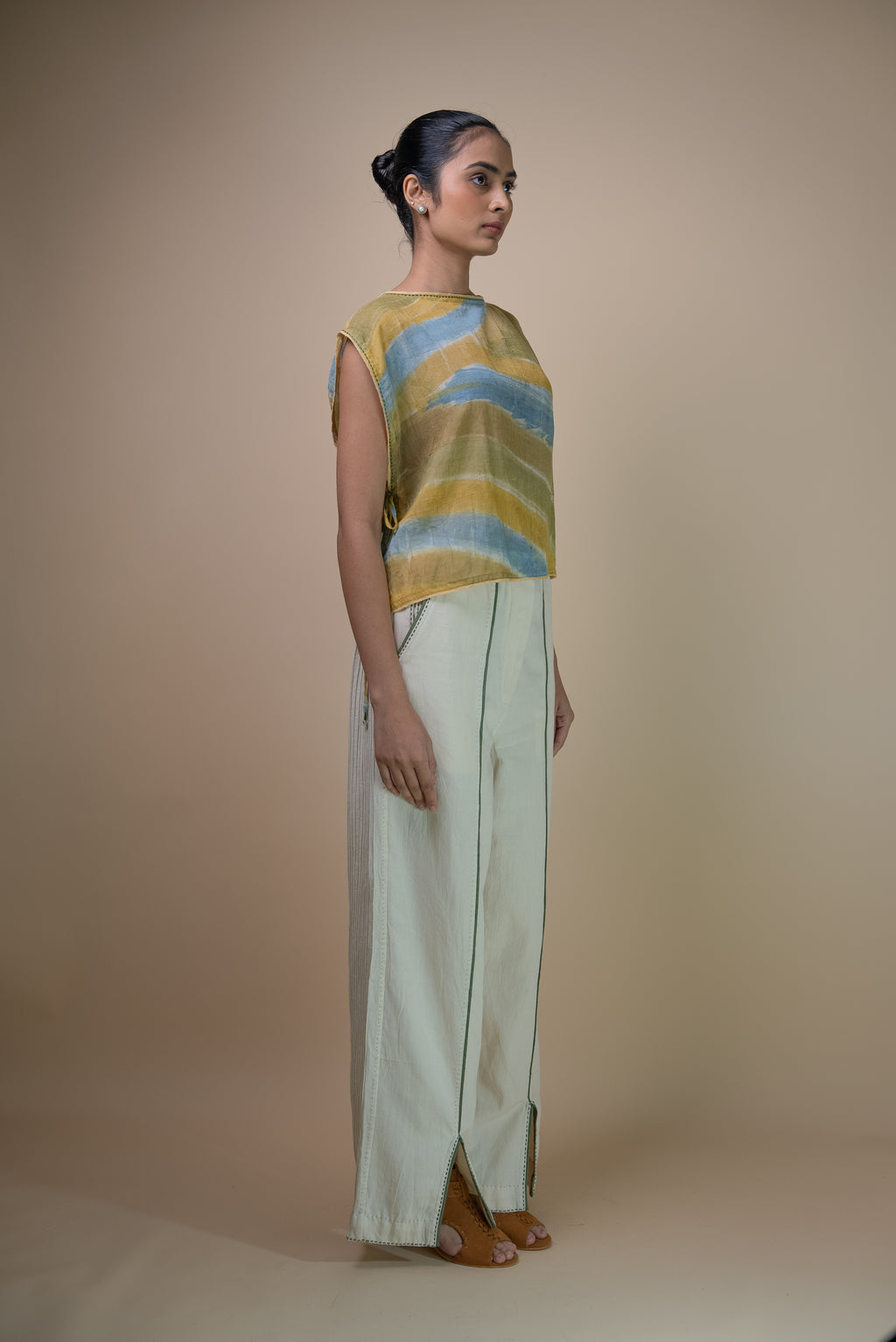 Meadows Handpainted Cropped Bib