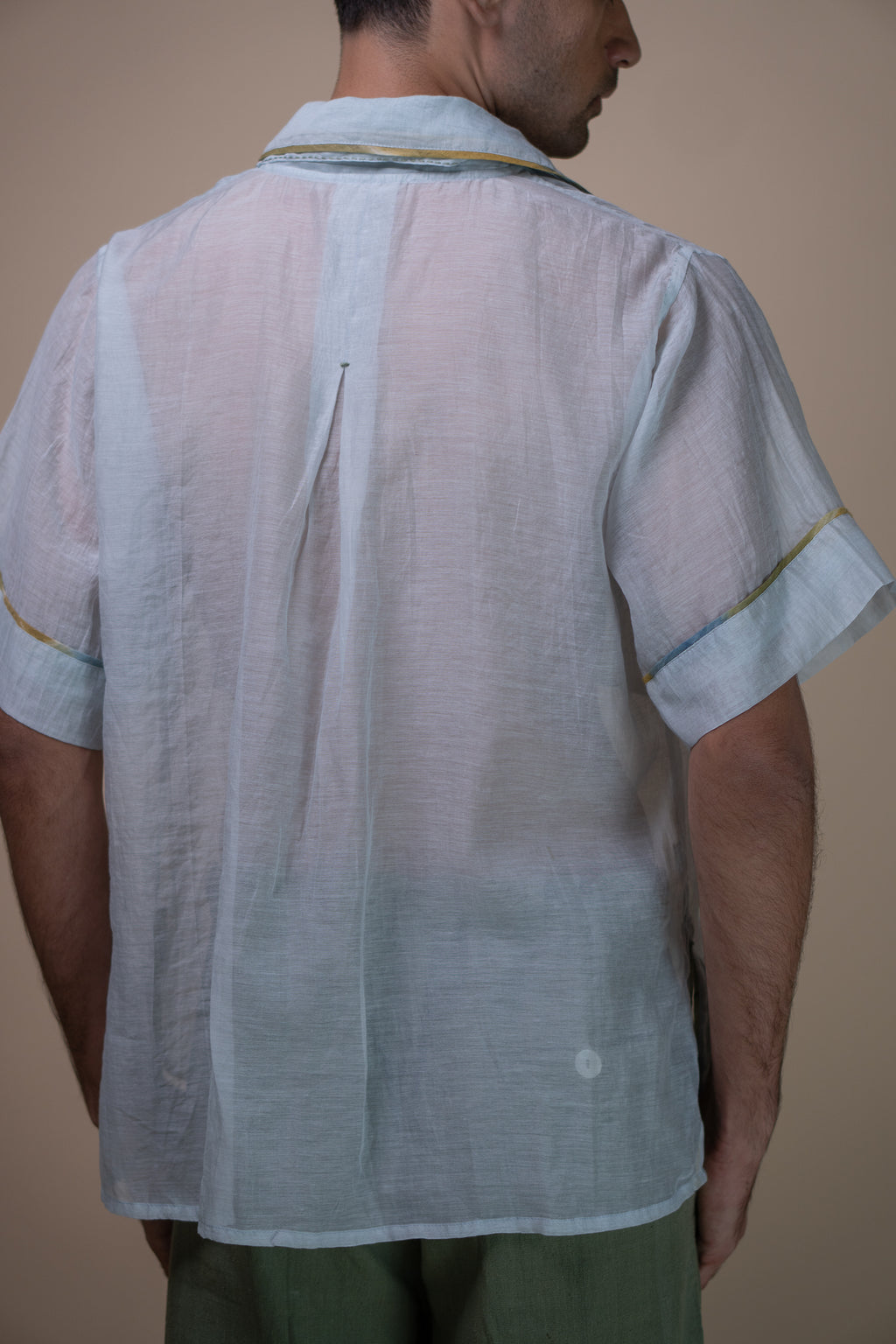 Meadows Patch Pocket Chanderi Shirt