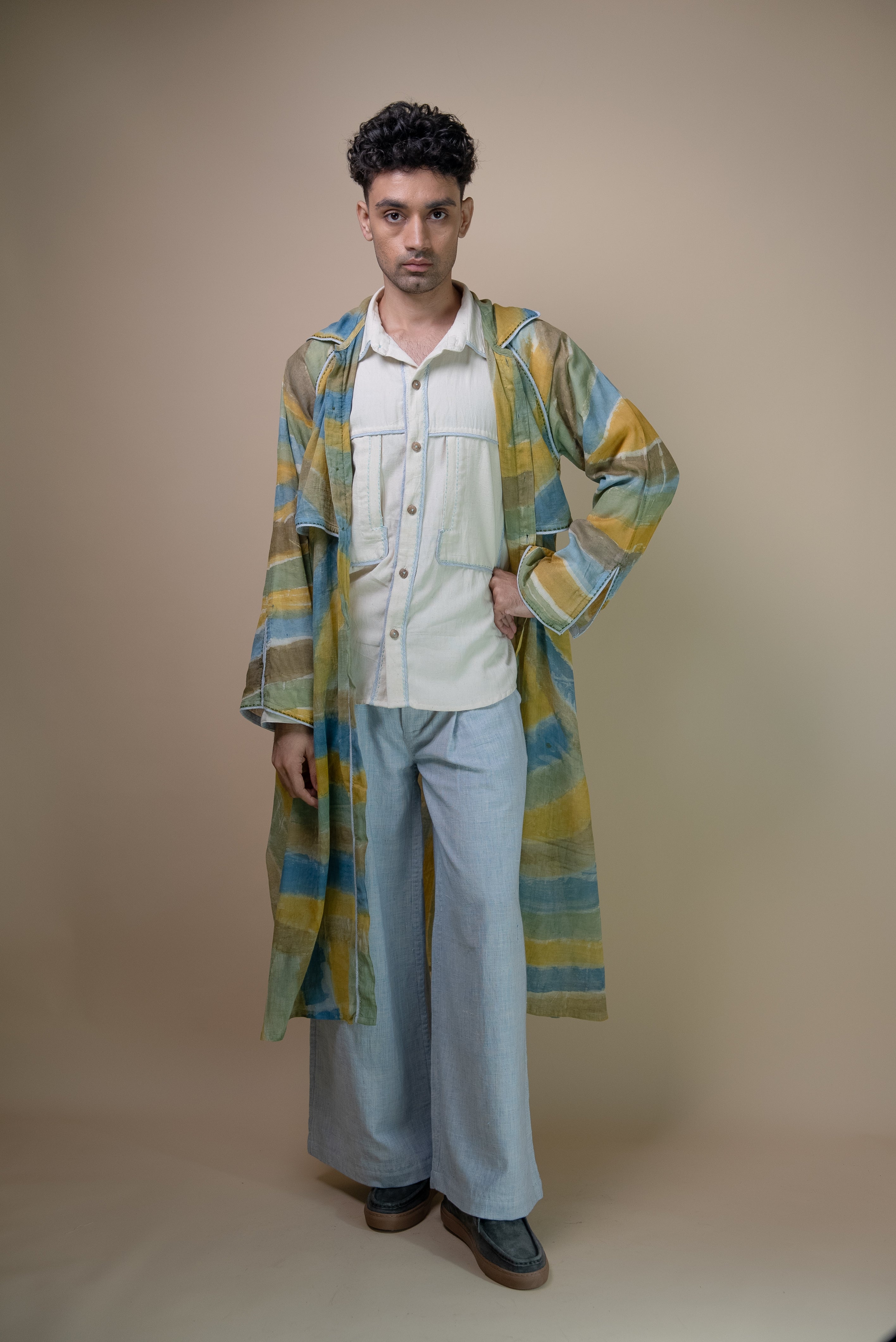 Meadows Unisex Hand Painted Trench