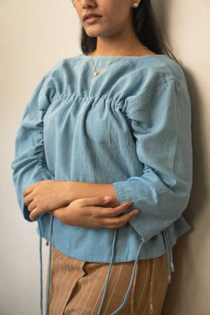 Materiality Reversible Ruched Blouse