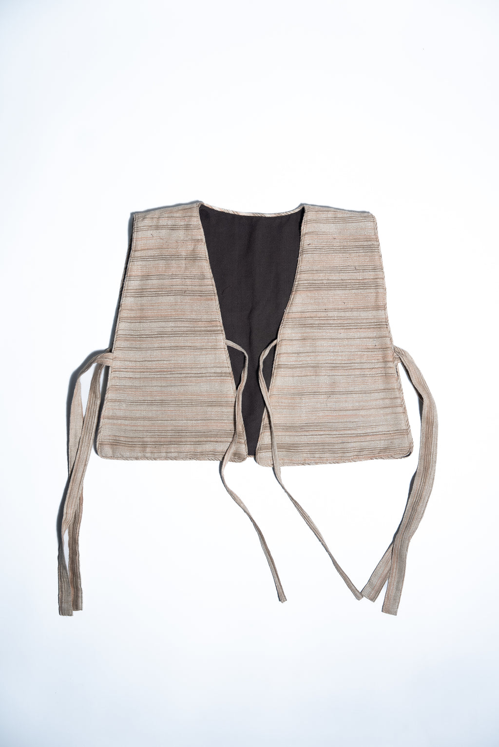 Unquiet Reversible Bib- Walnut