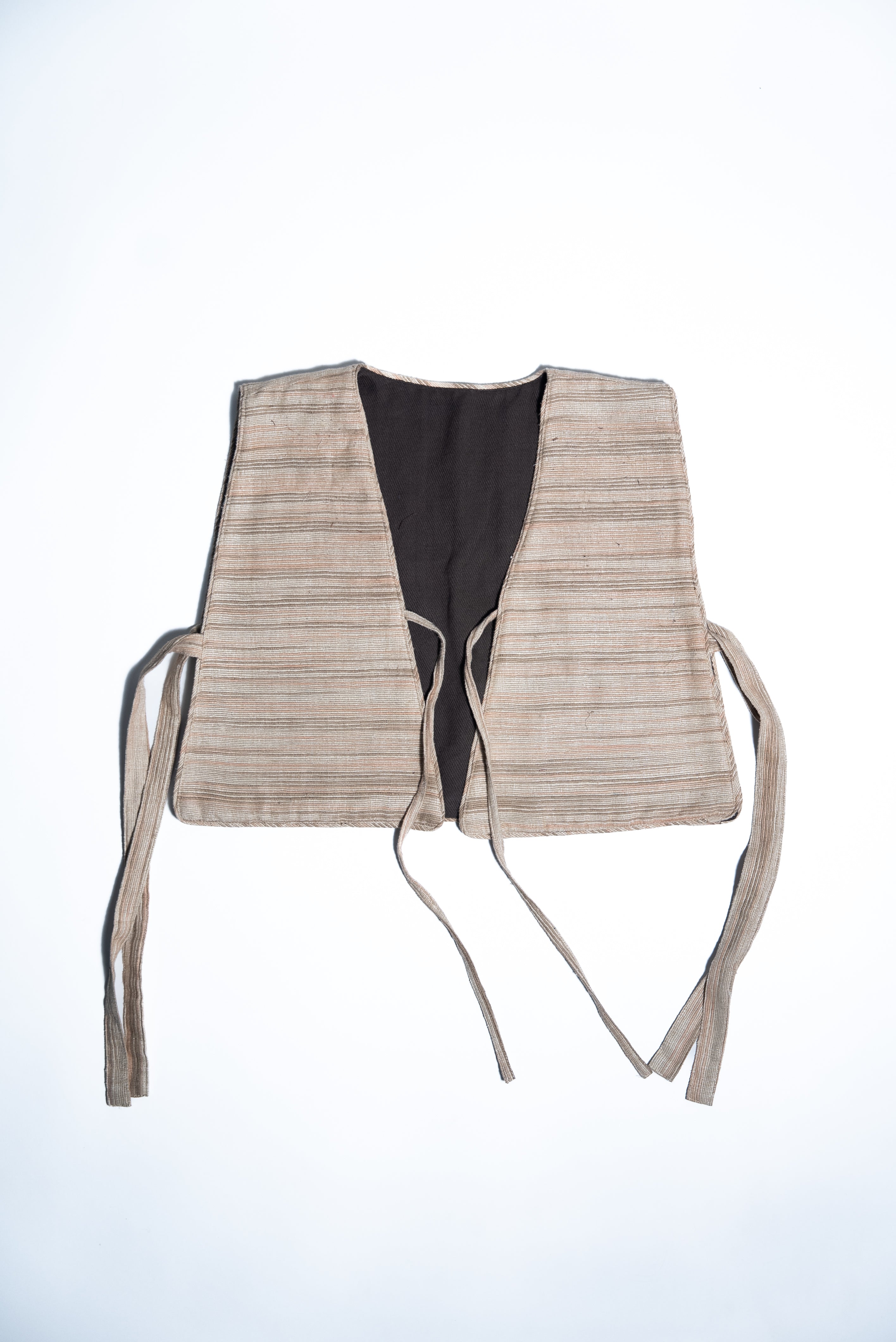 Unquiet Reversible Bib- Walnut