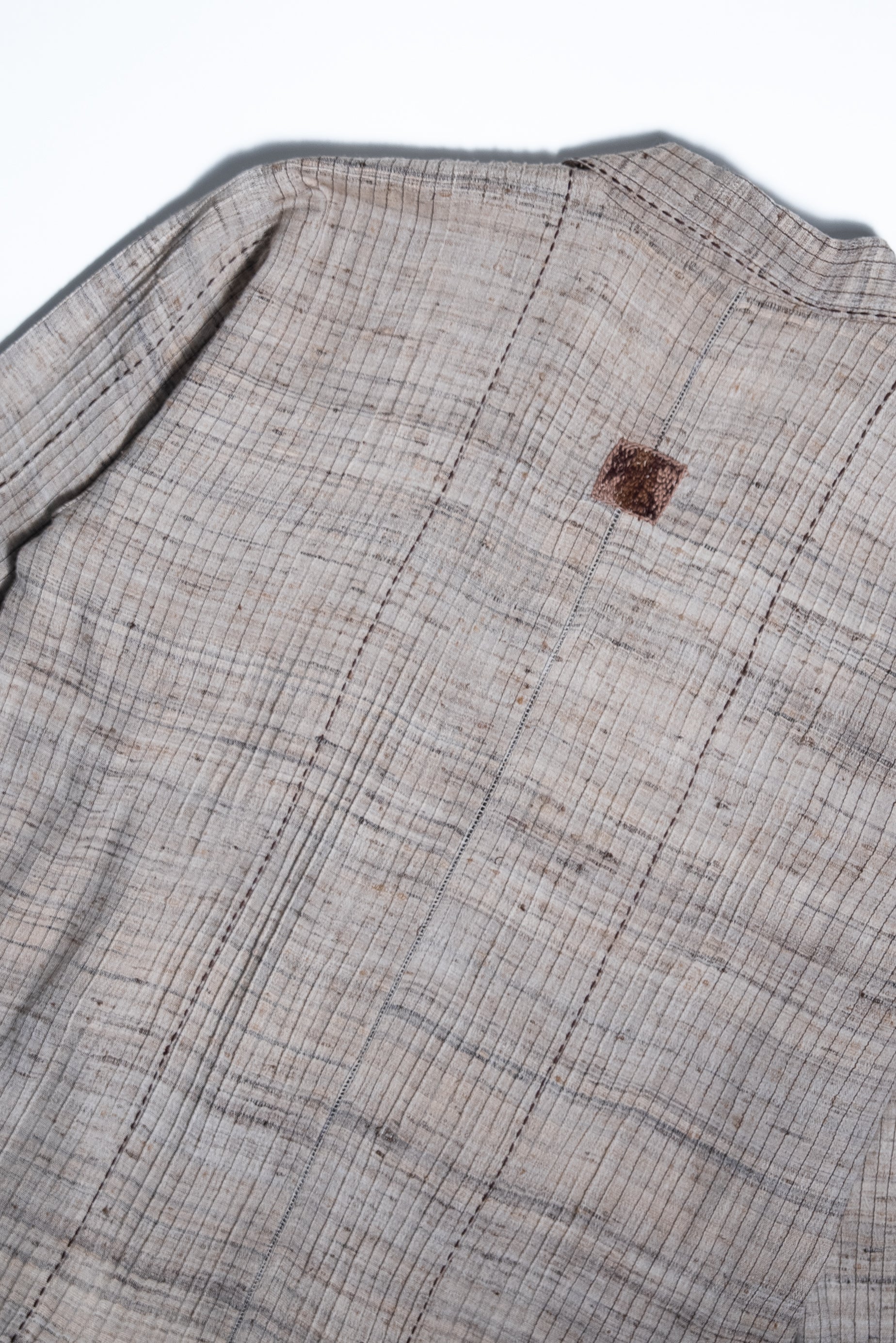 Unquiet Natural Slub Pintucked Blazer