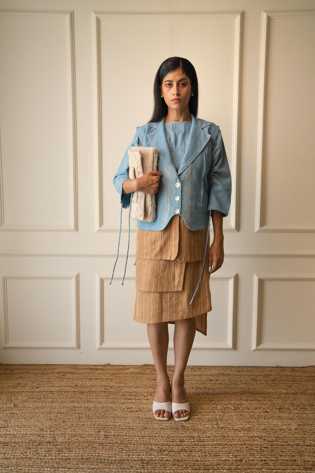 Materiality Upcycled Envelope Clutch