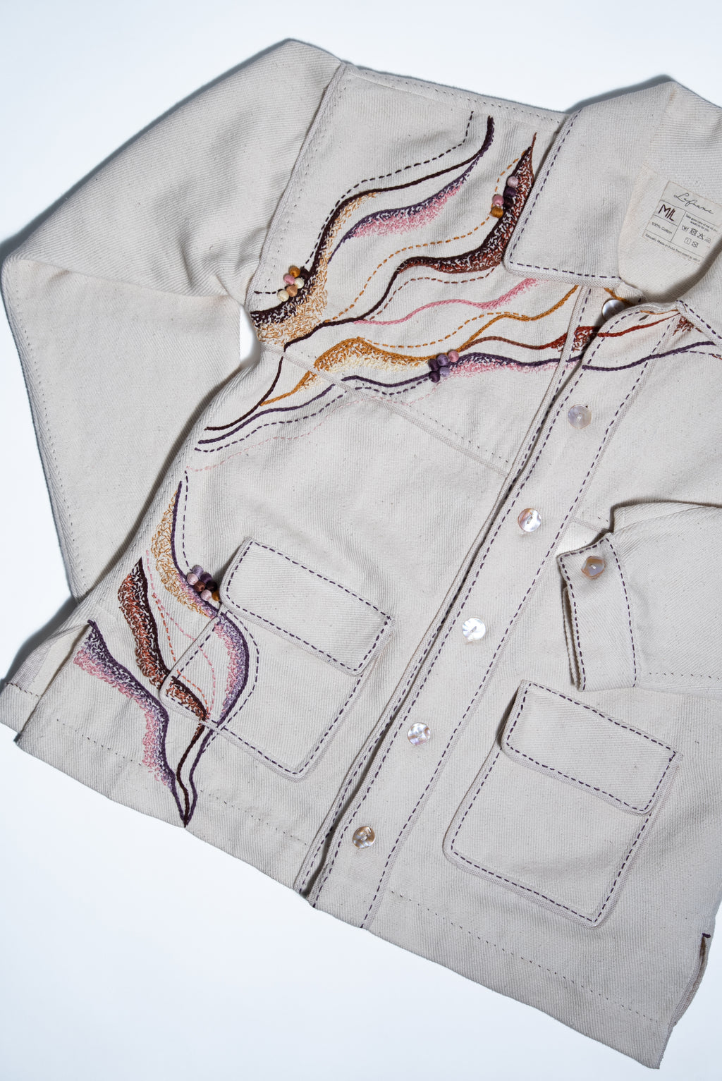 Unquiet Embroidered Shirt Jacket