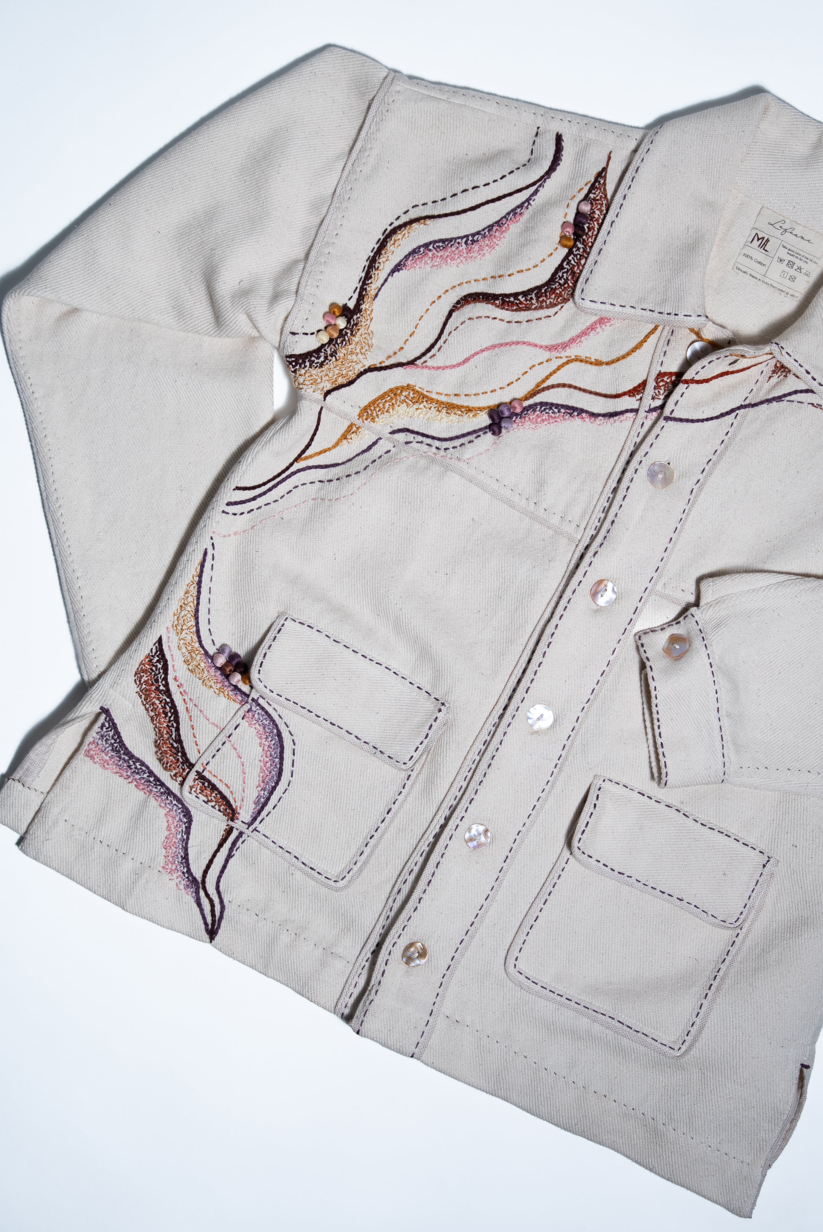 Unquiet Embroidered Shirt Jacket