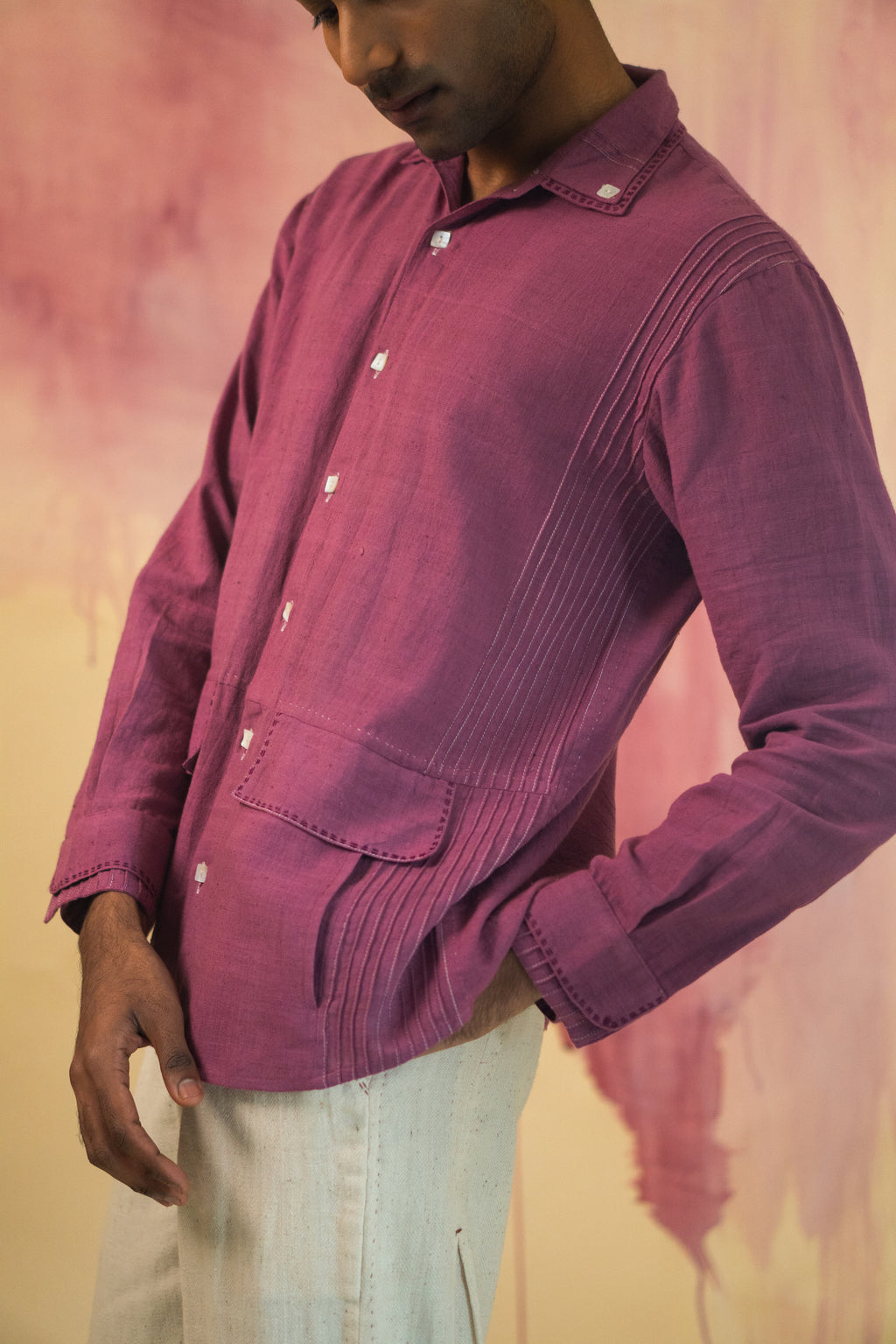 Phosphene Faux Flap Shirt