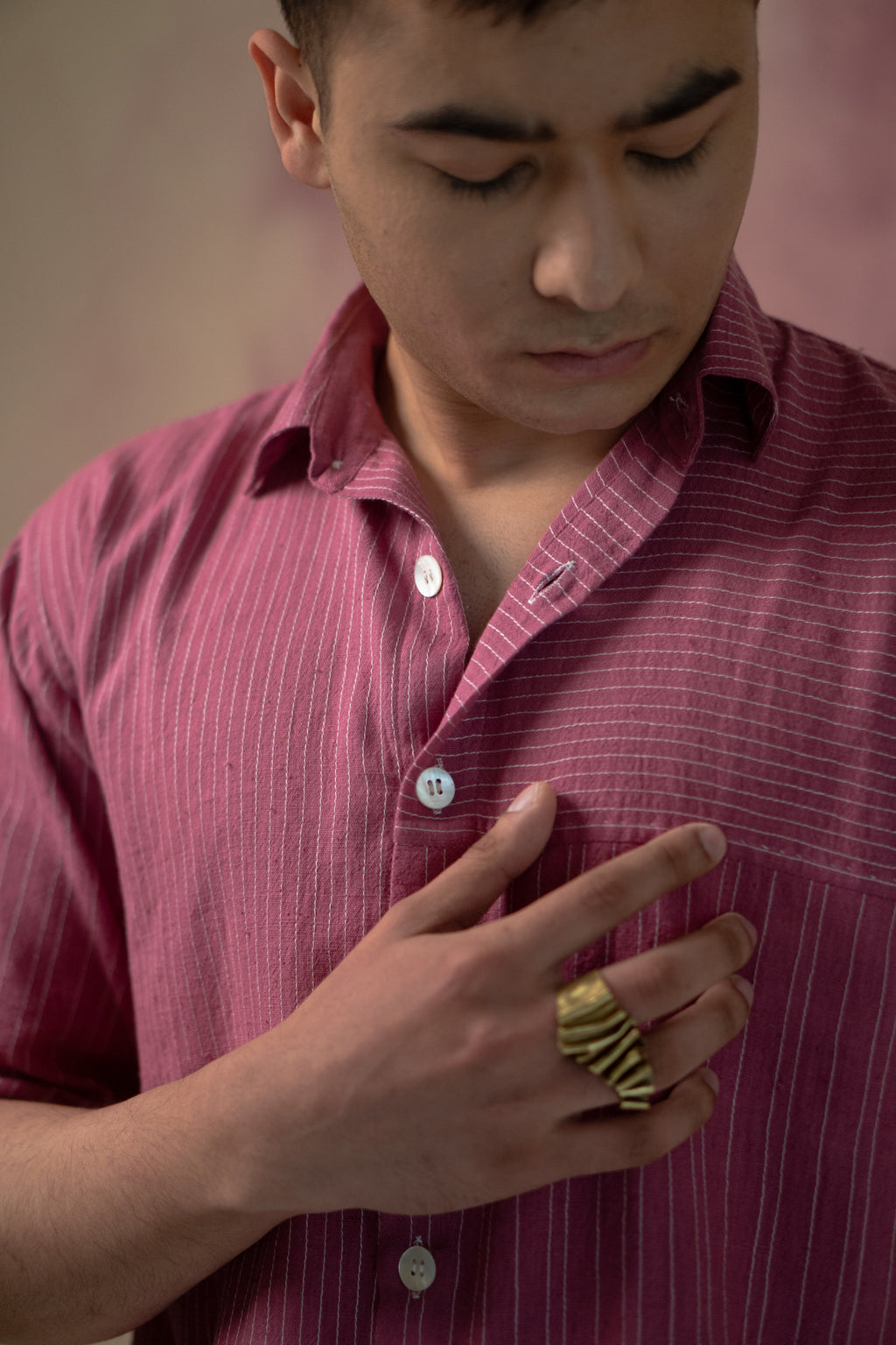 Phosphene Stitch Lines Shirt