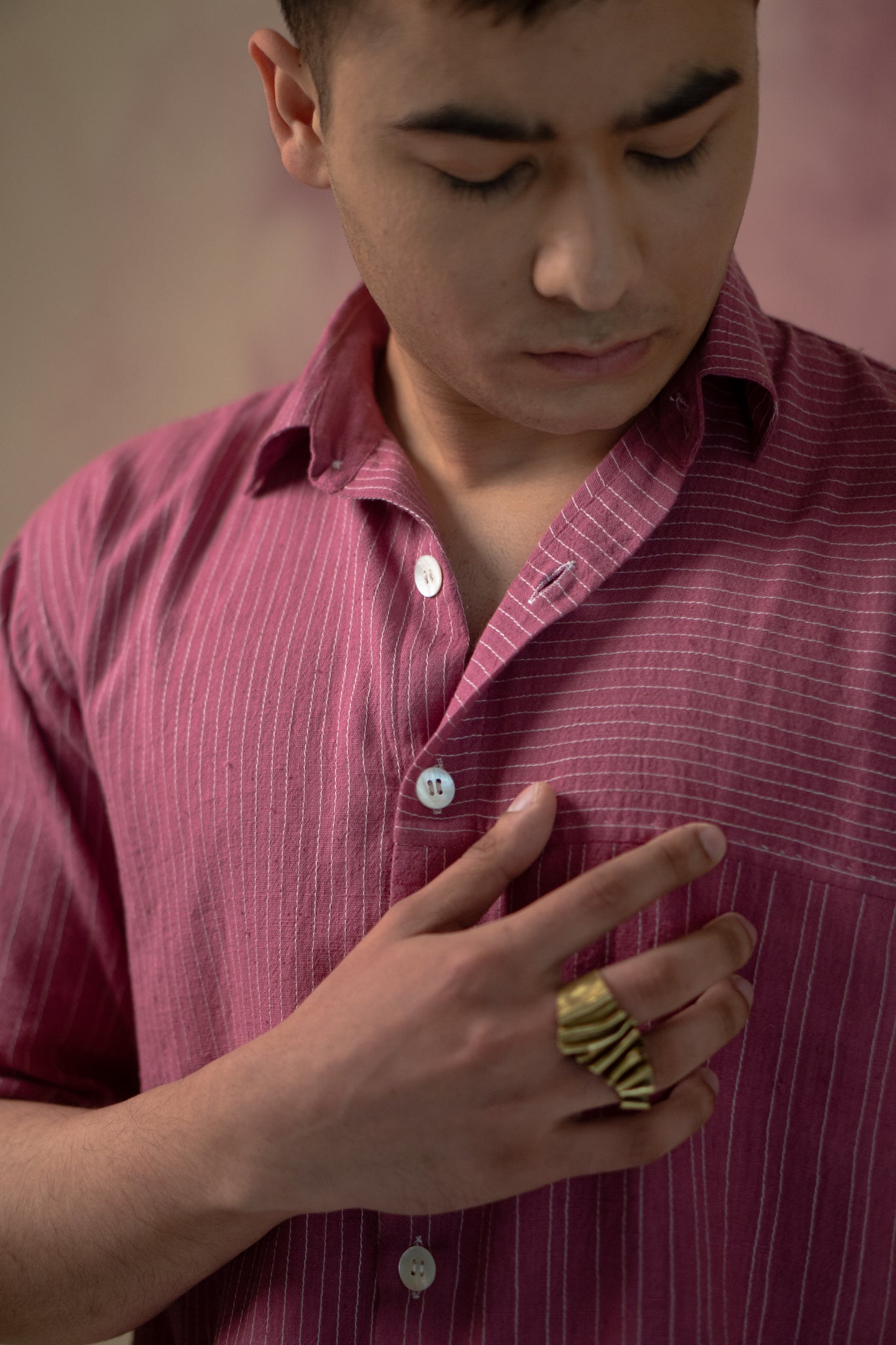 Phosphene Stitch Lines Shirt