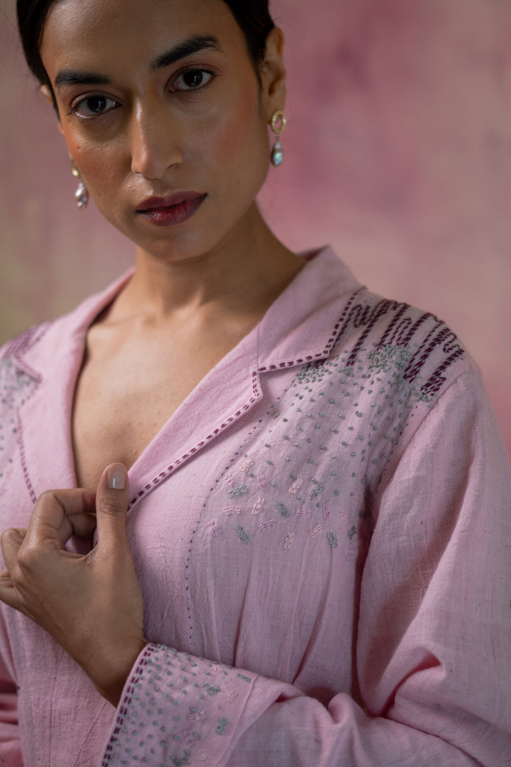 Phosphene Button-Down Dress