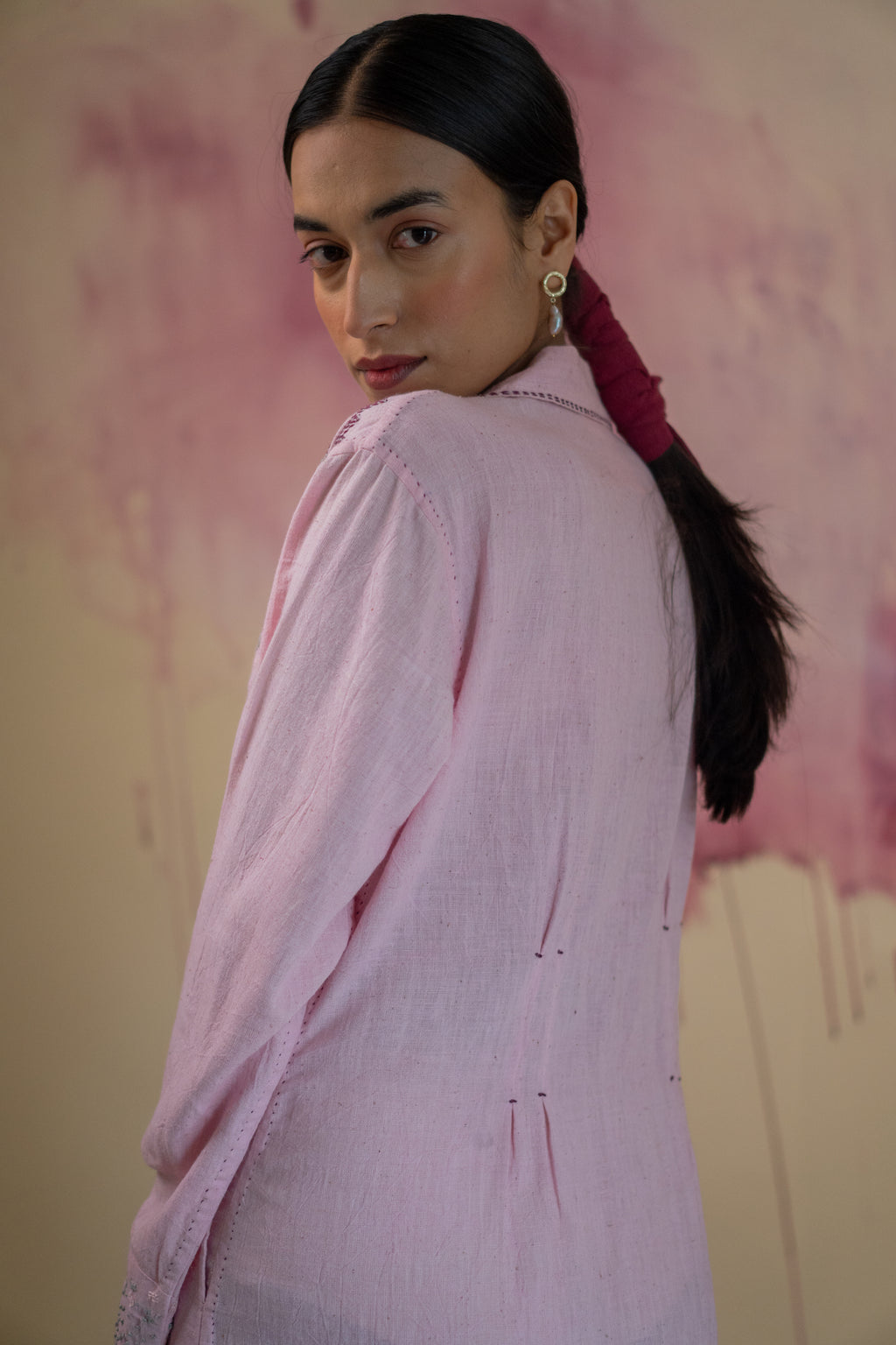 Phosphene Button-Down Dress
