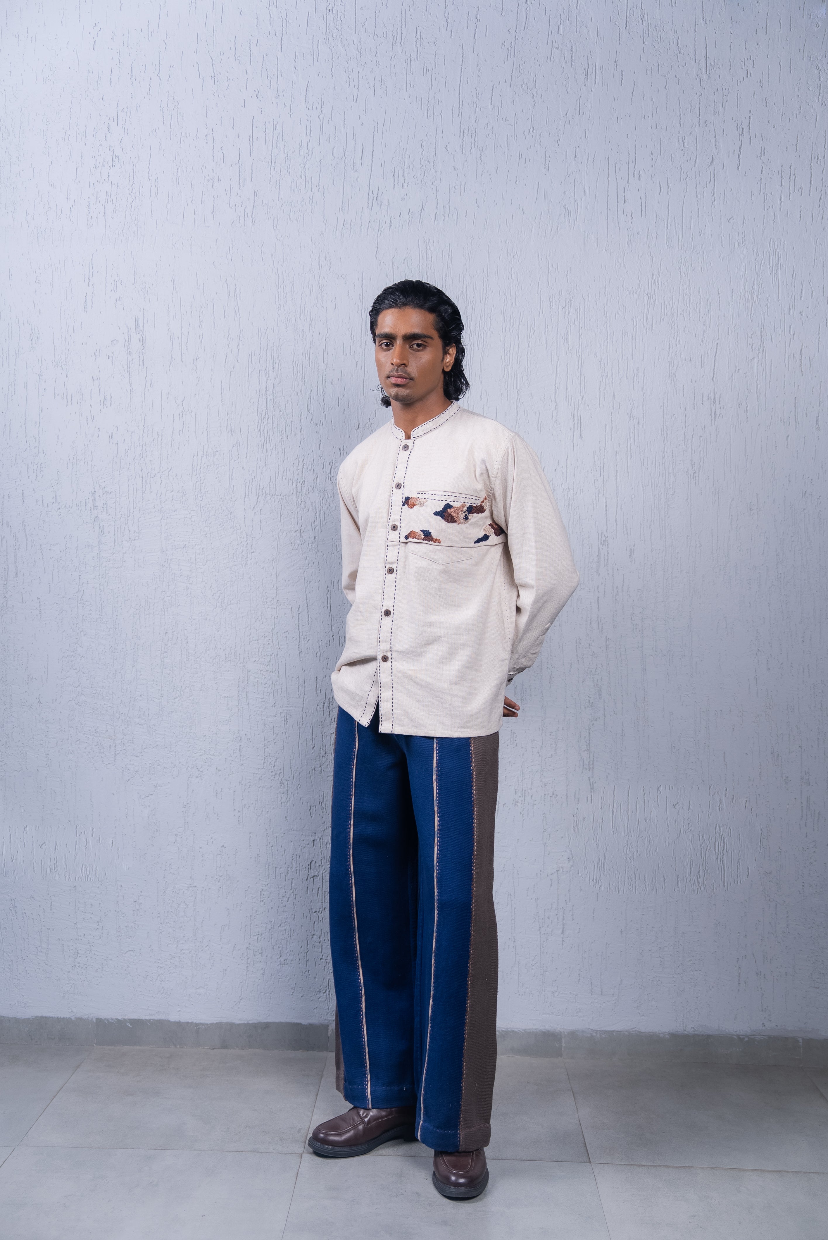 Contrast Pants