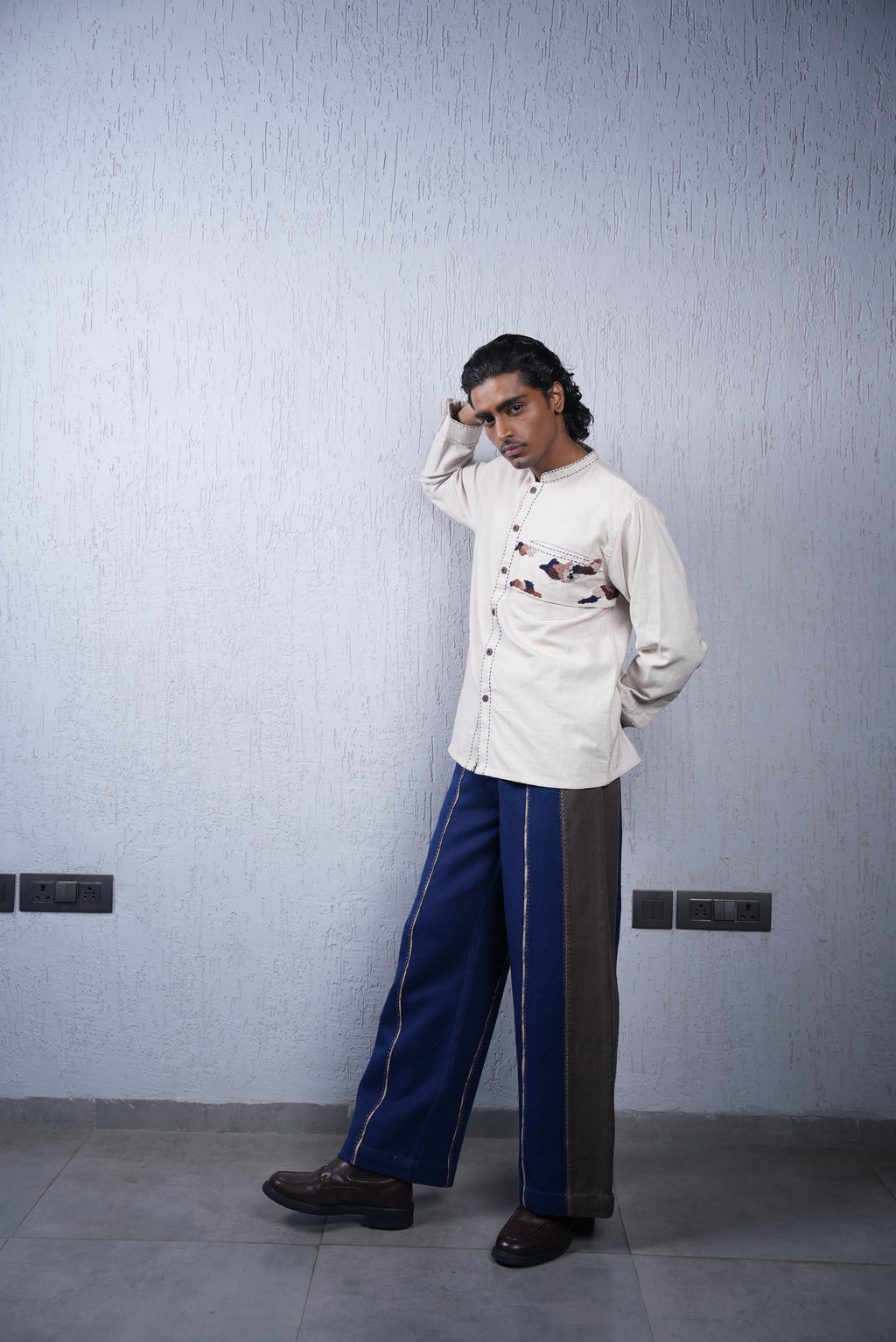 Unquiet Unisex Colour-Blocked Pants