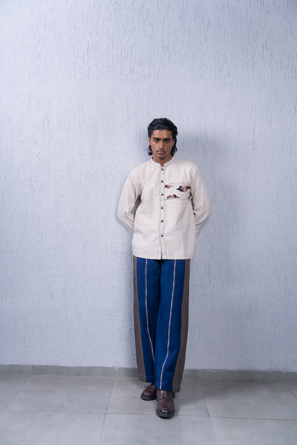 Contrast Pants