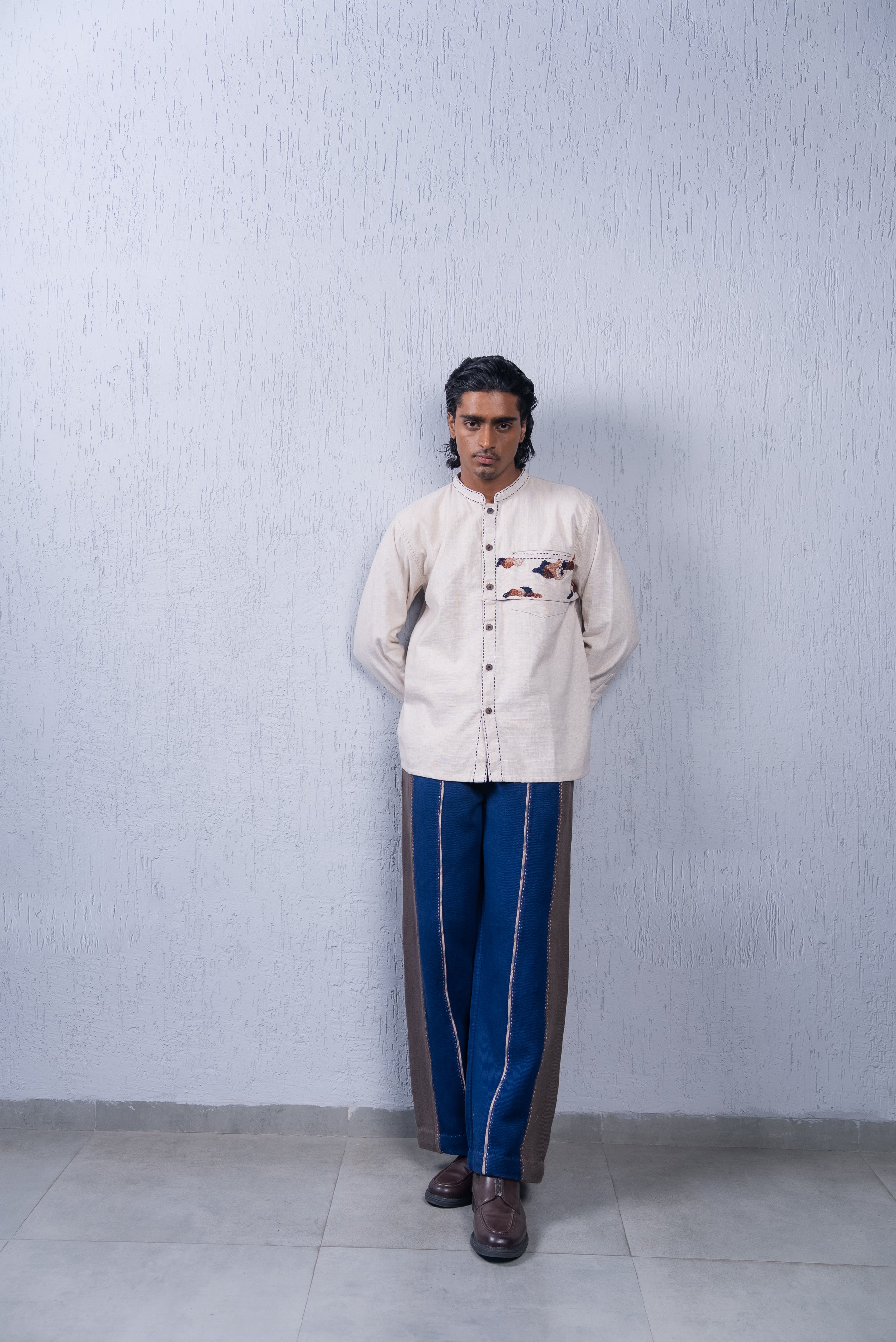 Contrast Pants