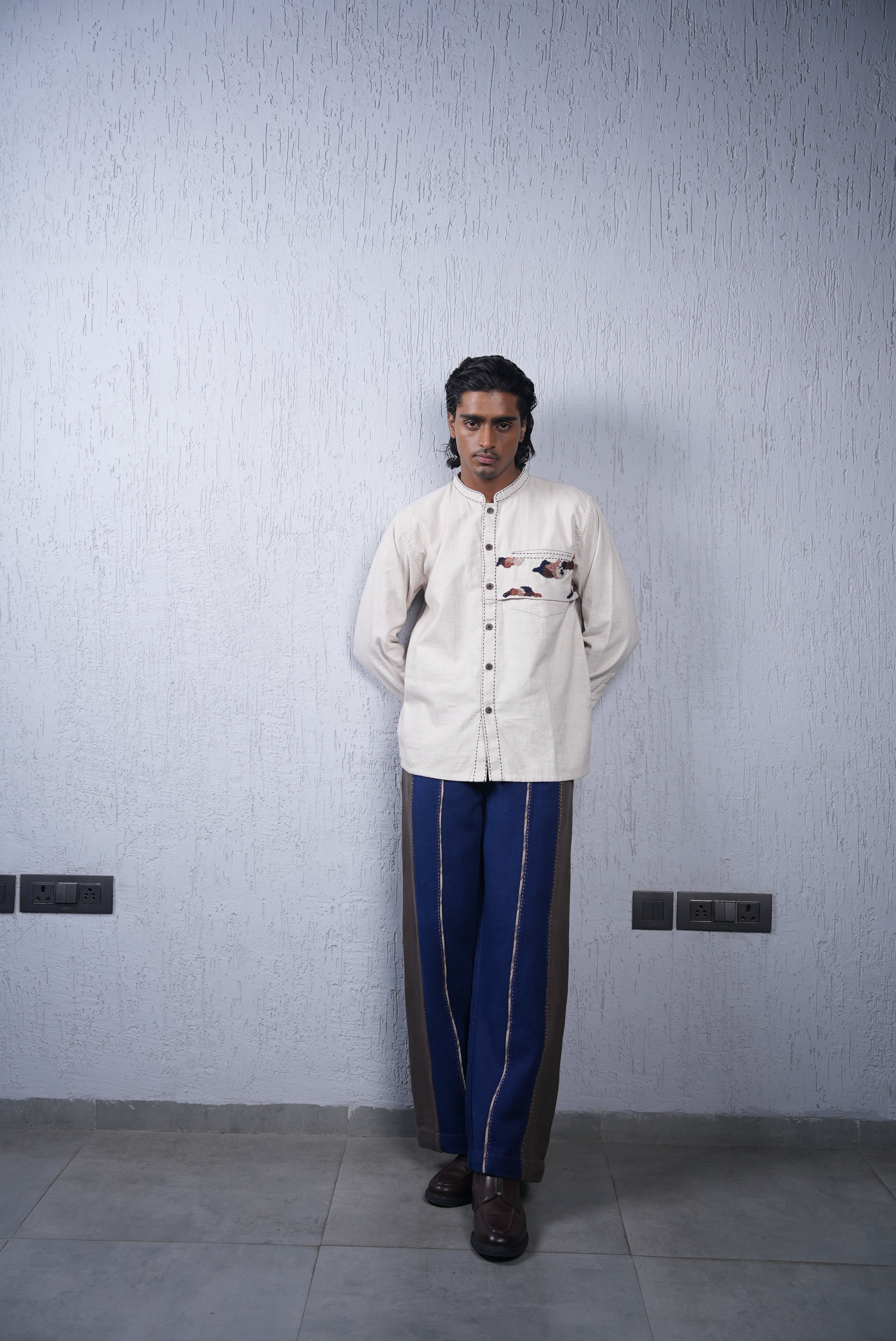 Unquiet Unisex Colour-Blocked Pants