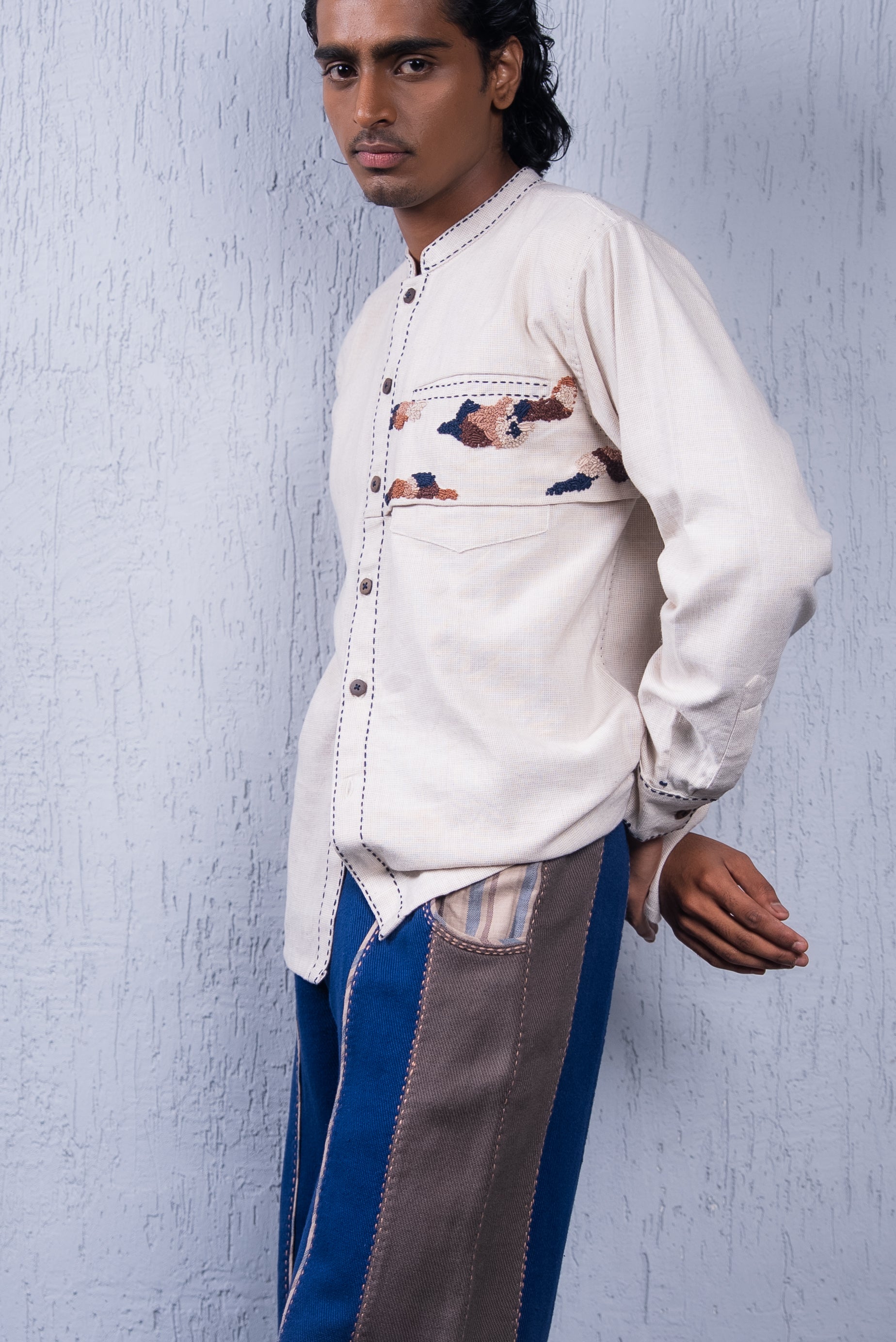 Contrast Pants