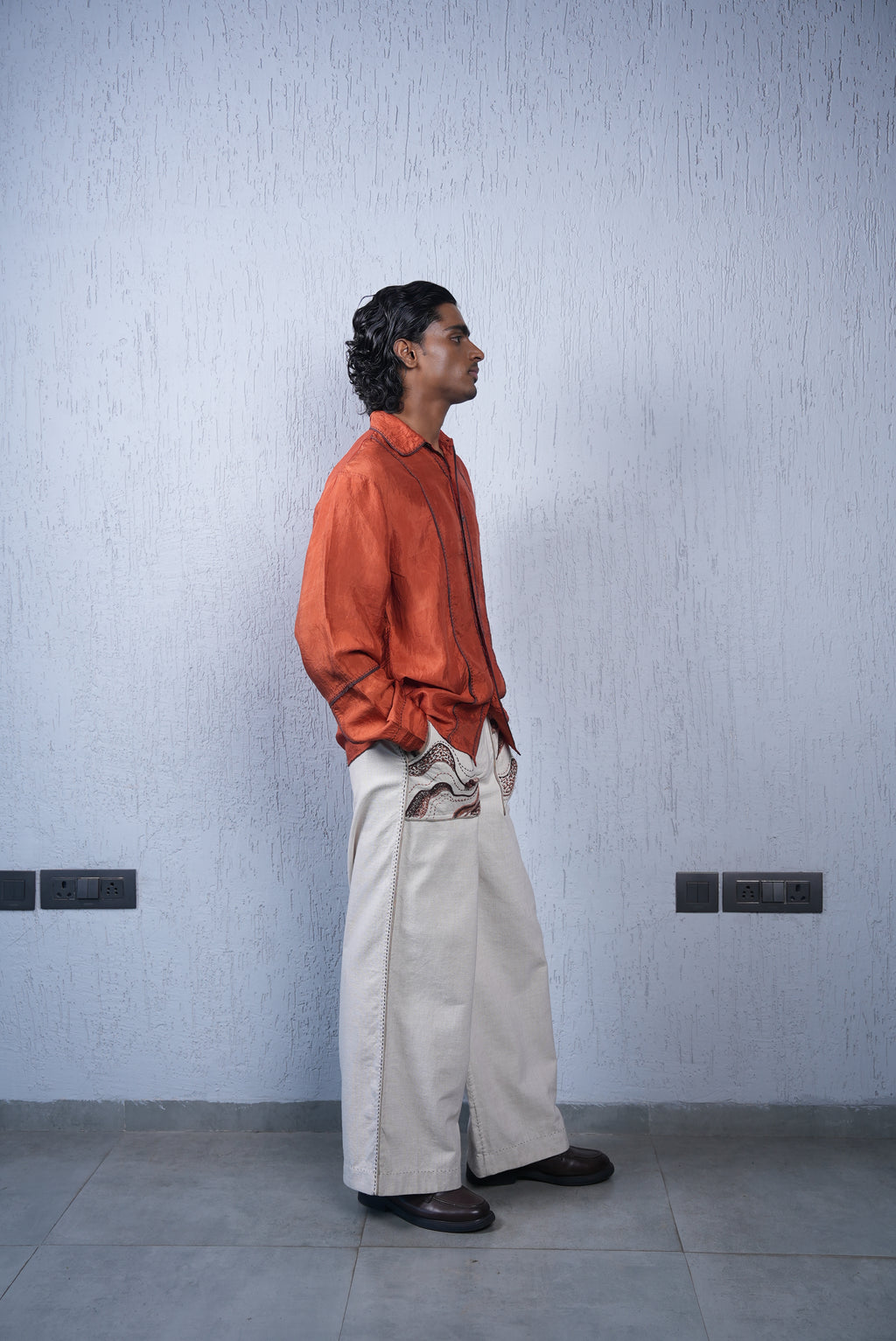 Unquiet Panelled Silk Shirt
