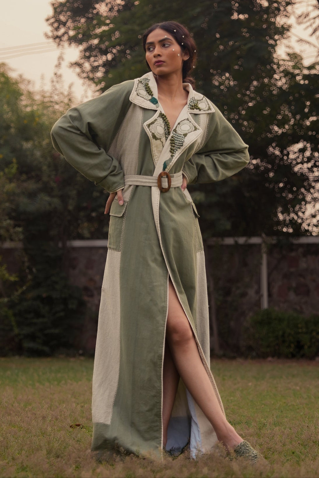 Meadows Unisex Colour Blocked Trench