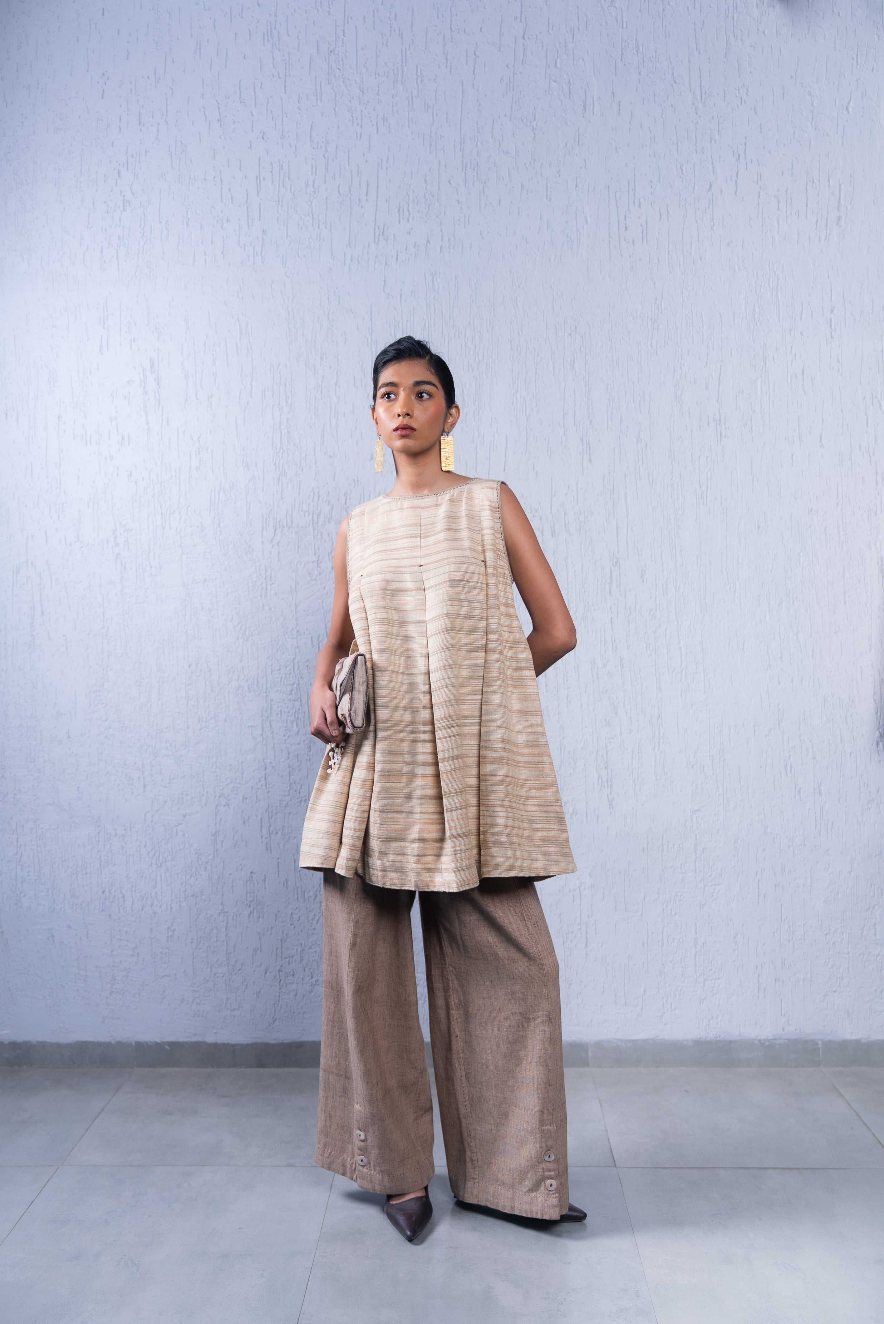 Unquiet Pleated Dress