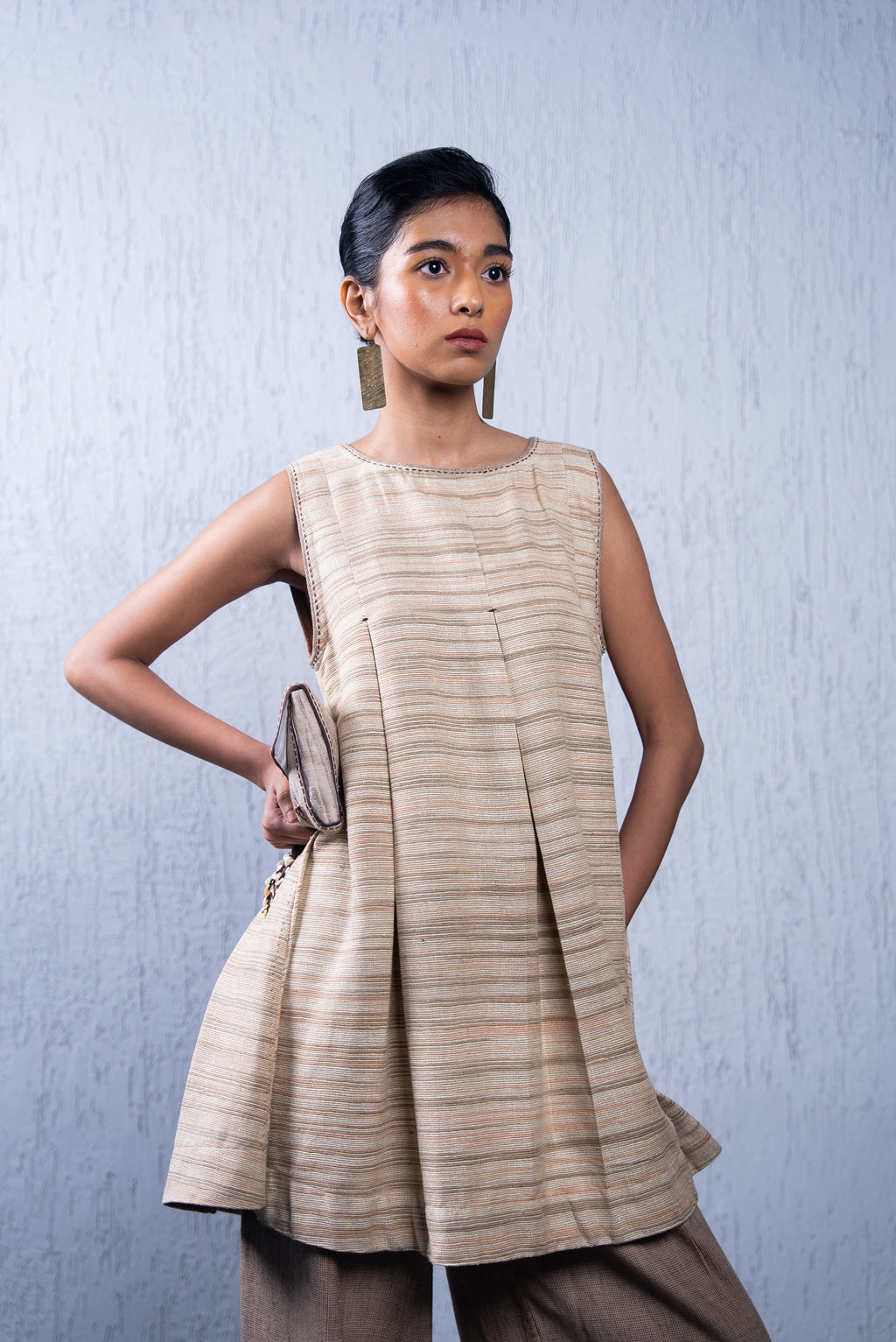 Unquiet Pleated Dress