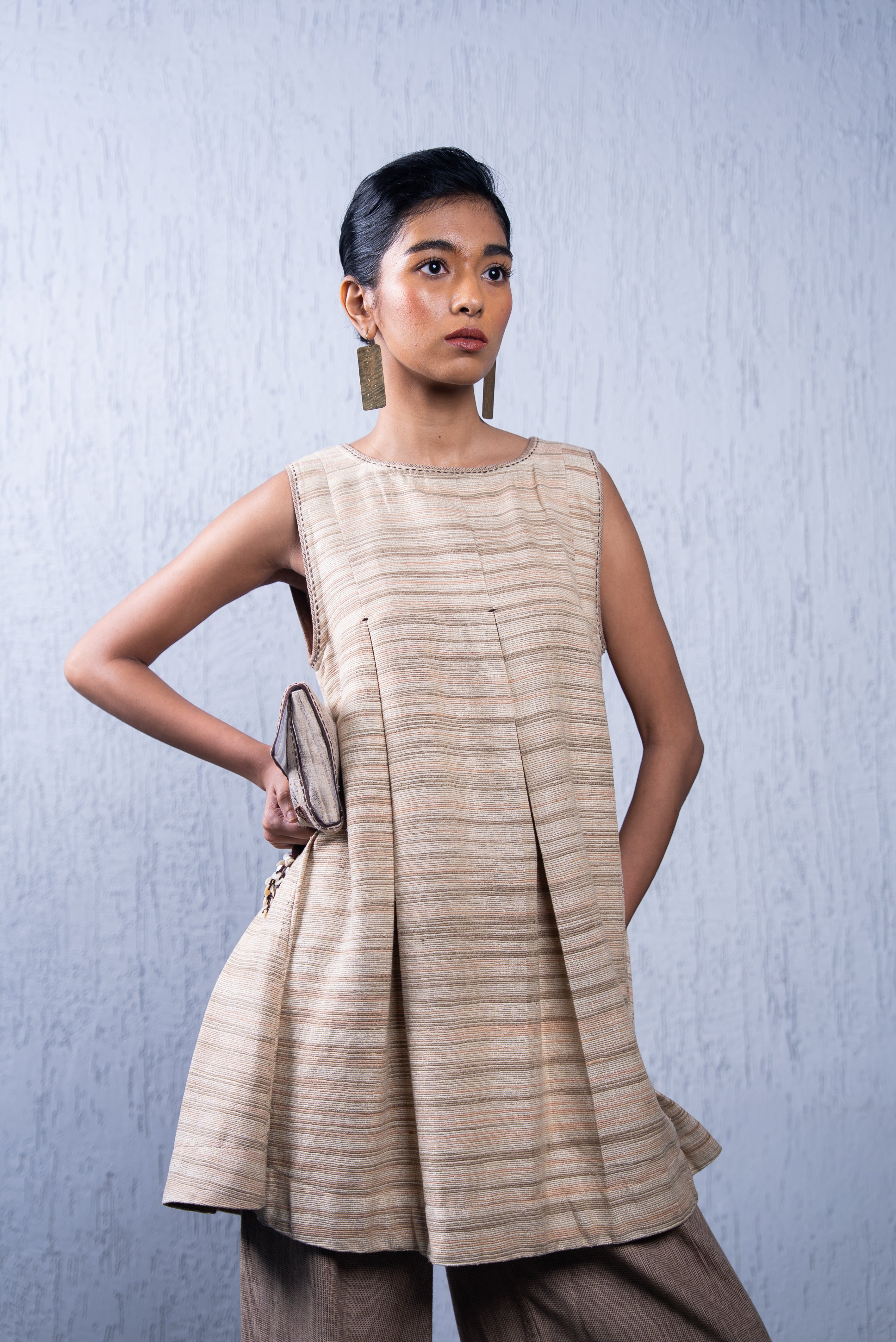 Unquiet Pleated Dress