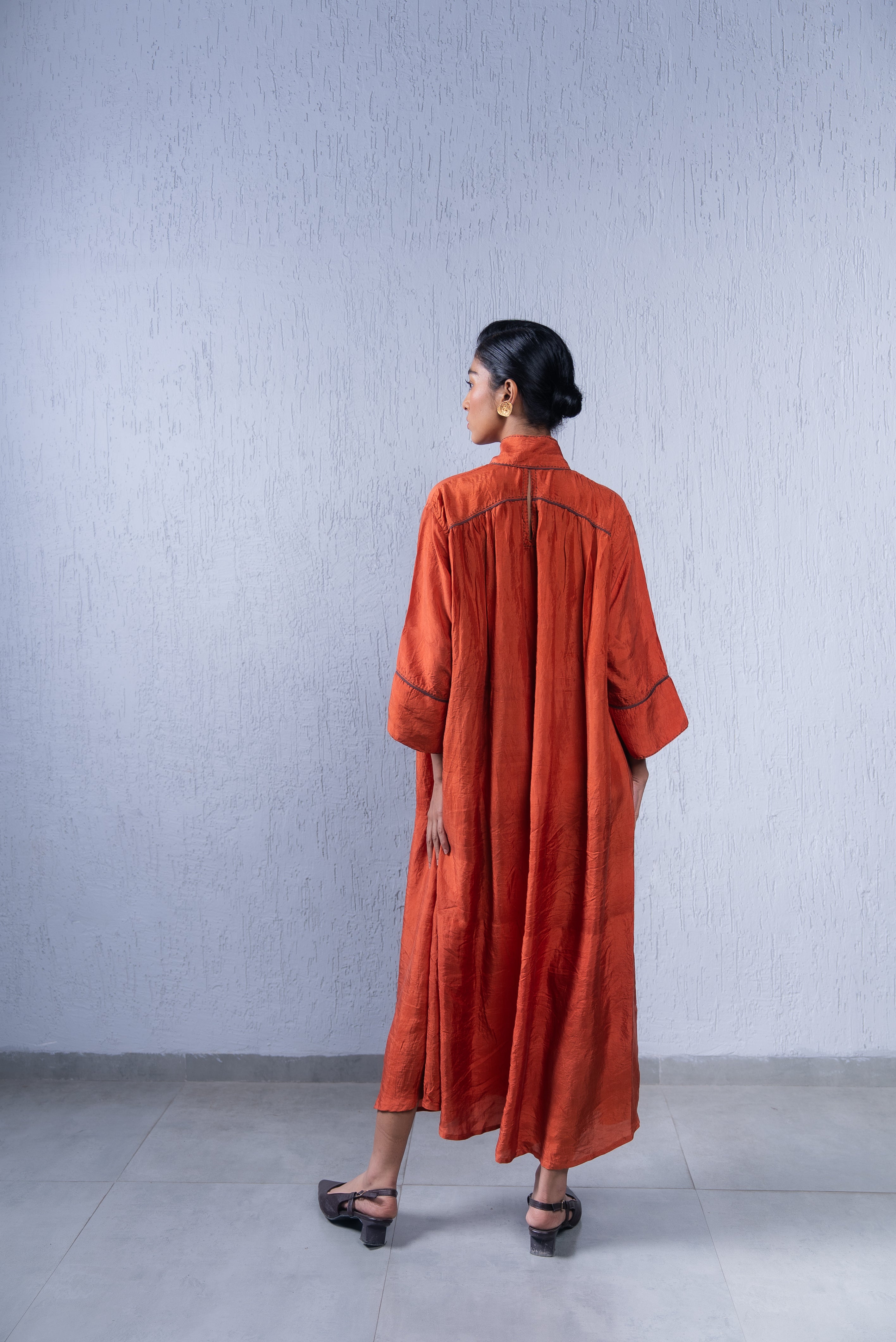 Unquiet Scarf Collar Dress