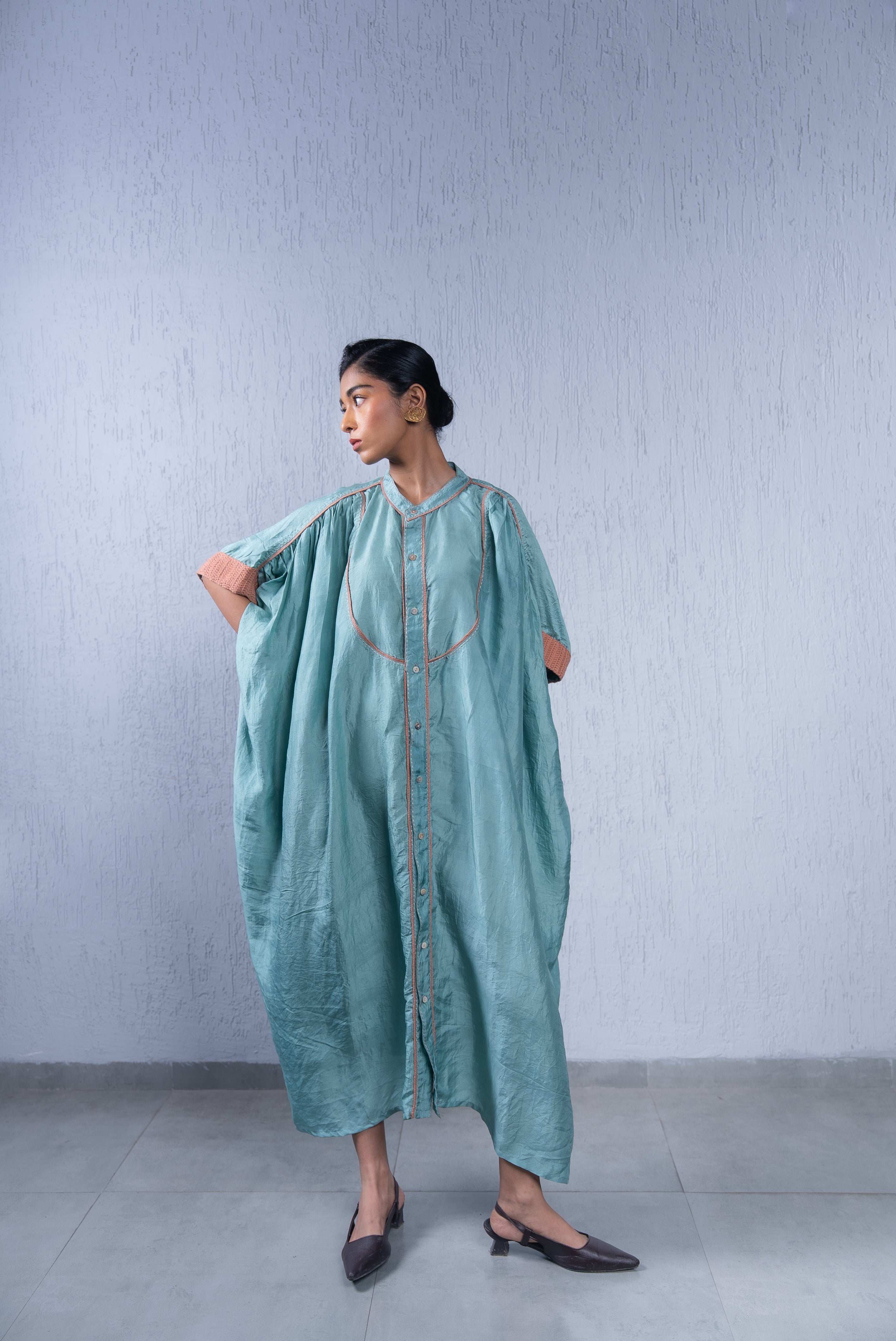 Unquiet Crochet Detail Kaftan