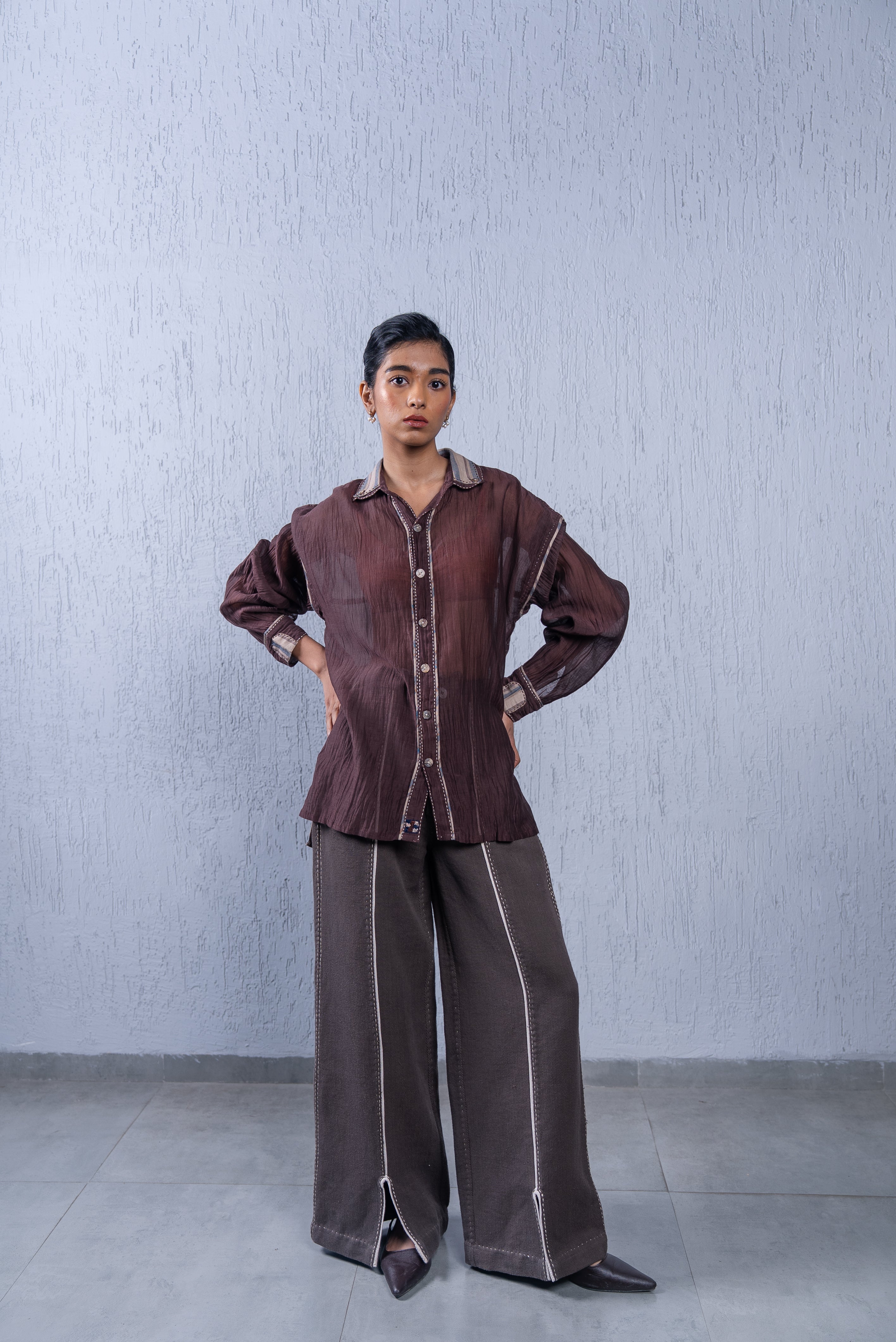 Unquiet Unisex Front Slit Pants