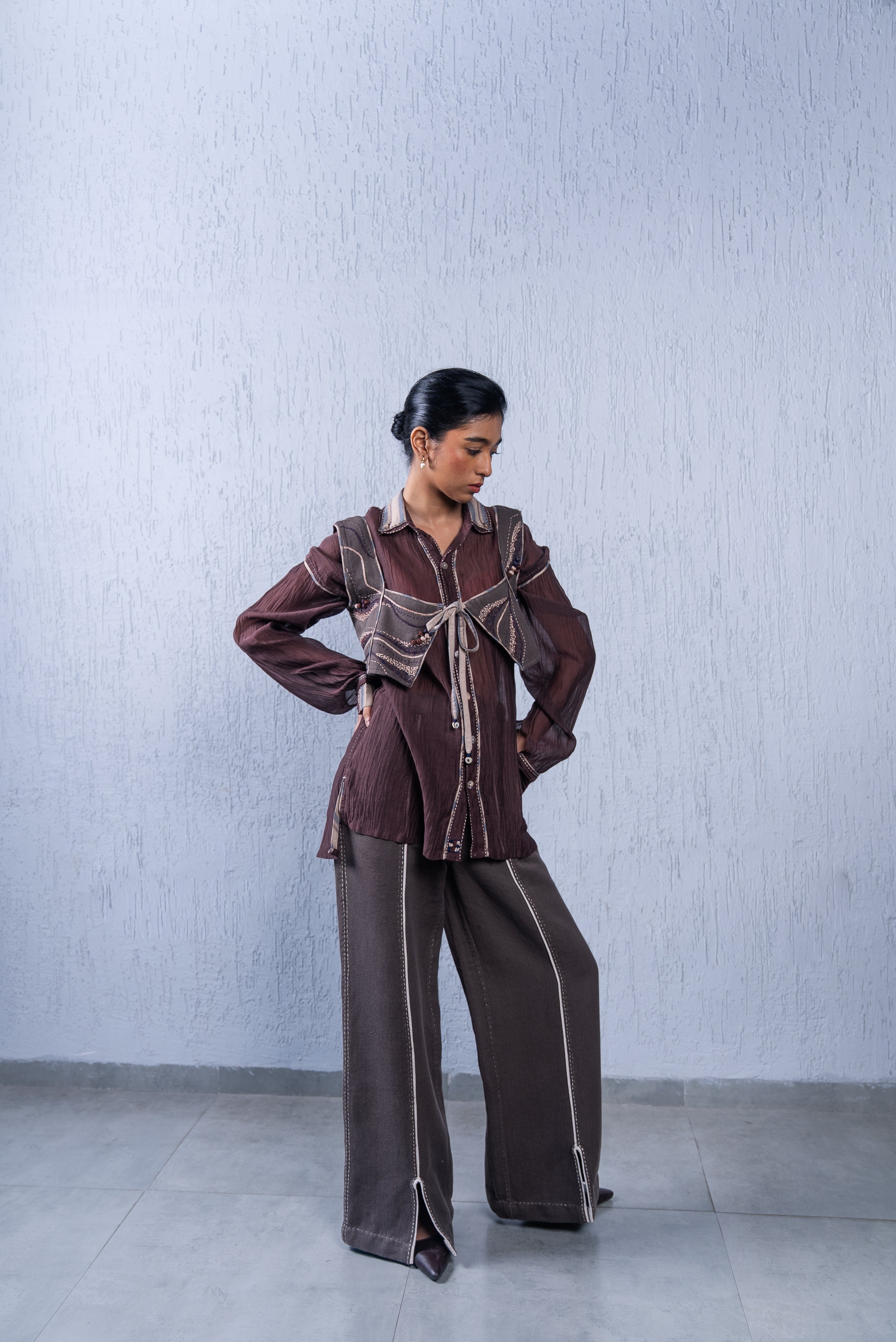 Unquiet Tie-Up Blouse