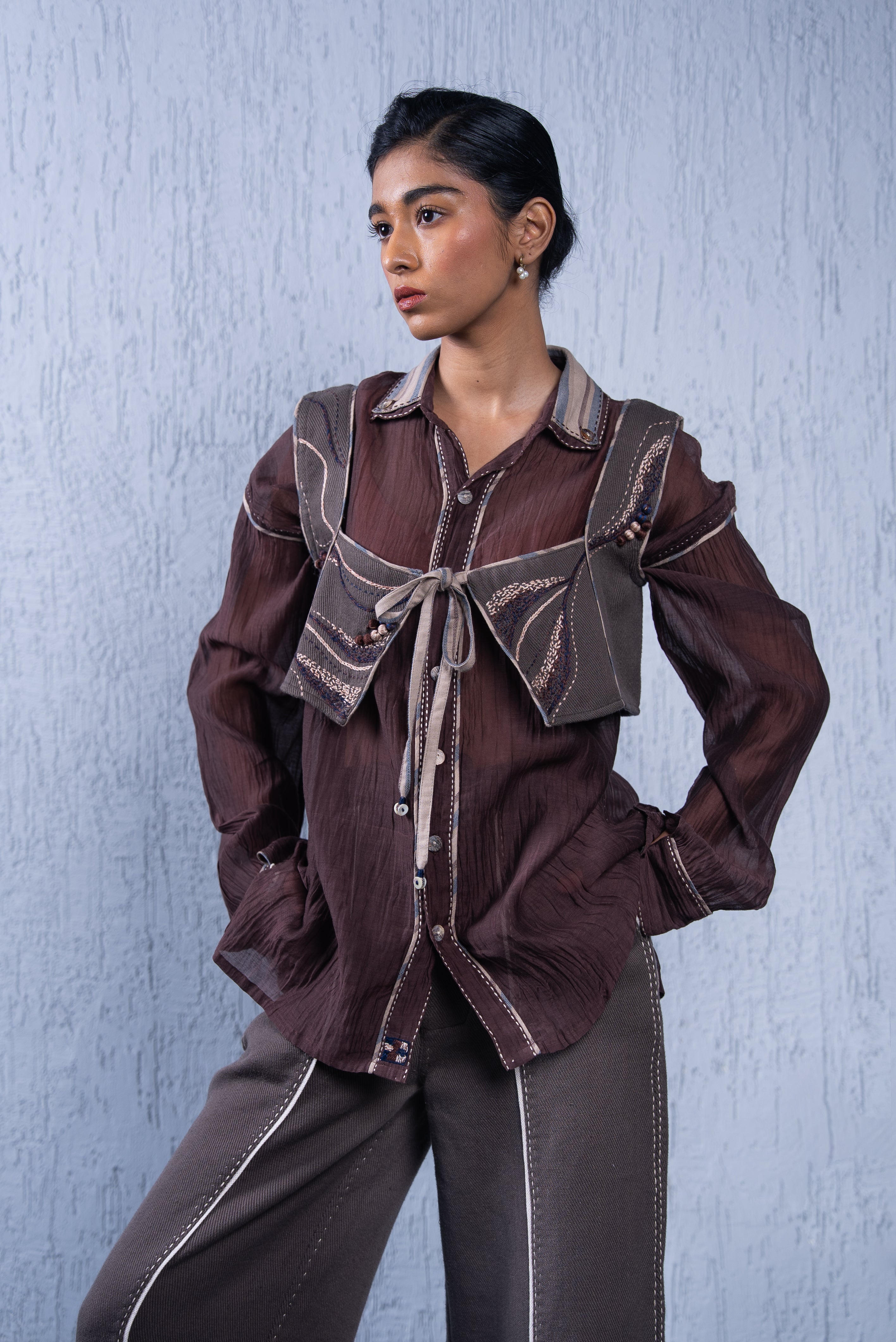Unquiet Tie-Up Blouse