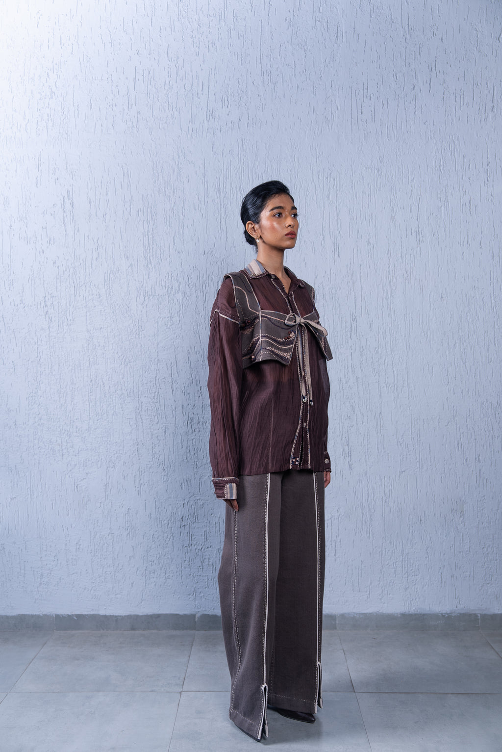 Unquiet Tie-Up Blouse