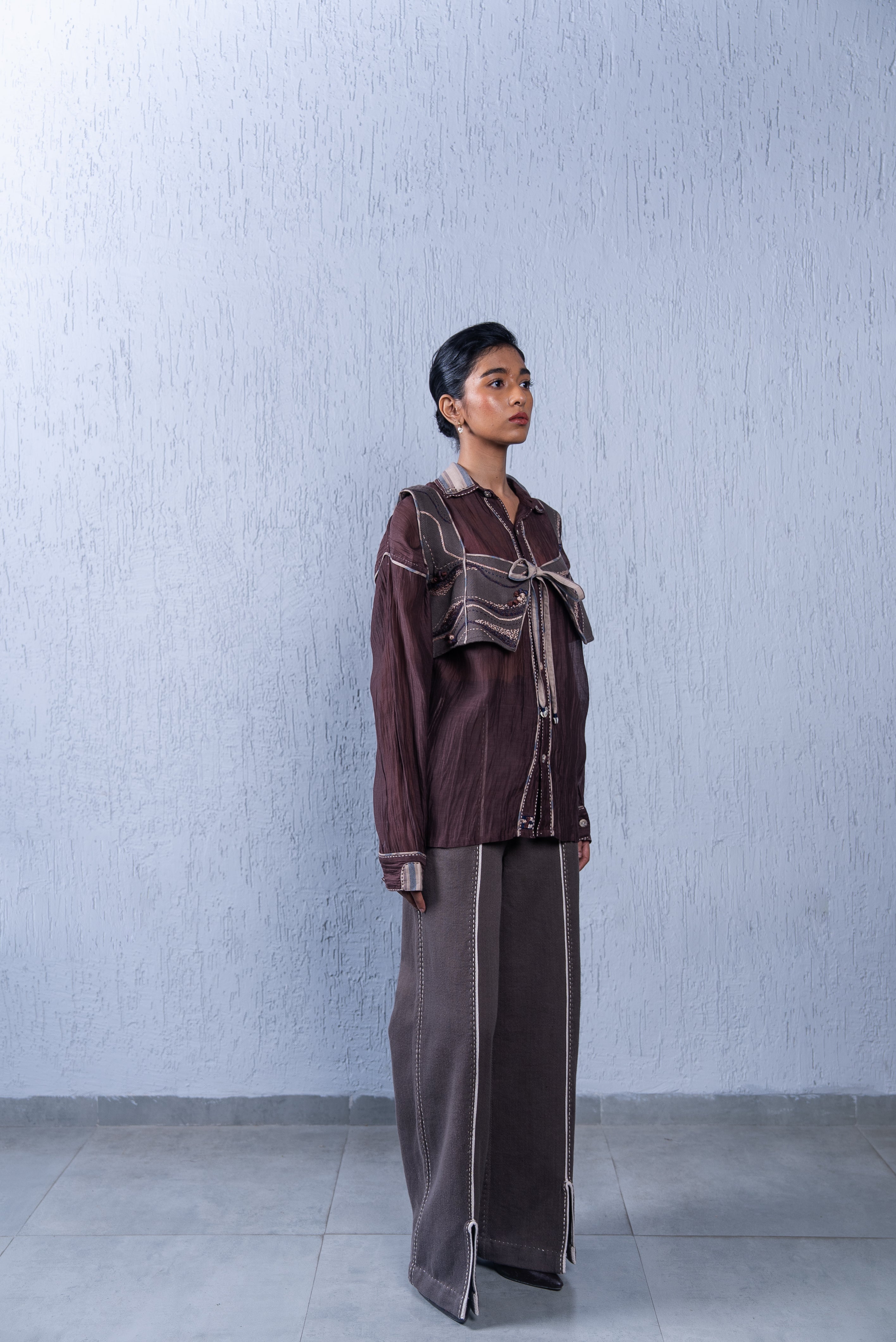 Unquiet Tie-Up Blouse